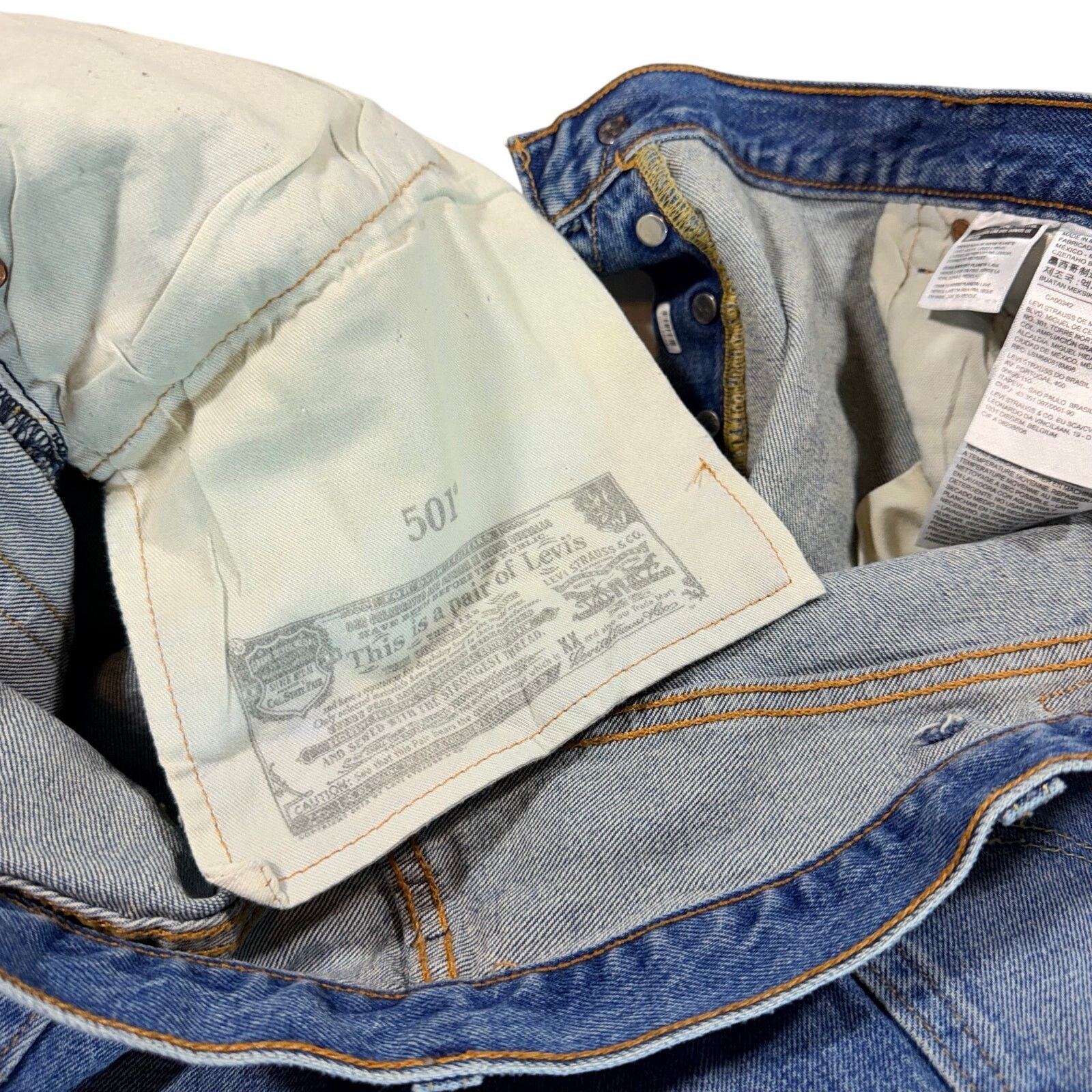 Levi's Levi’s 501 xx Original Fit Jeans Men 42x30 Straight Leg Size US 42 / EU 58 - 12 Thumbnail