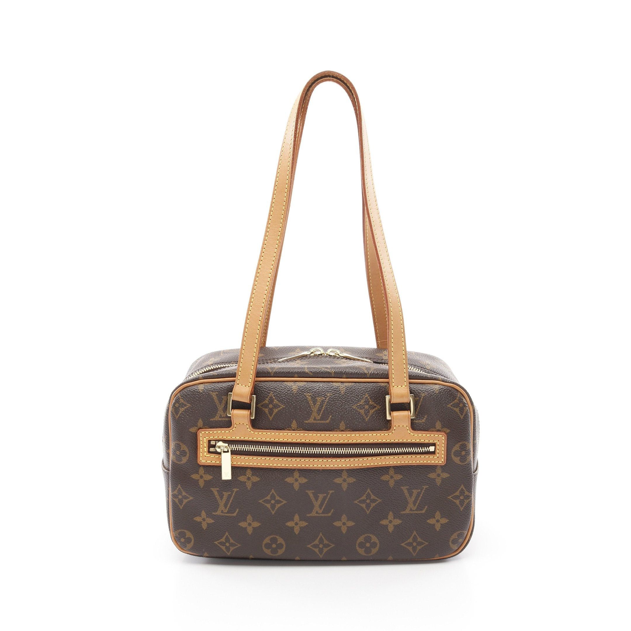 Louis Vuitton Louis Vuitton Cite Mm Monogram Shoulder Bag Leather Brown Size ONE SIZE - 1 Thumbnail