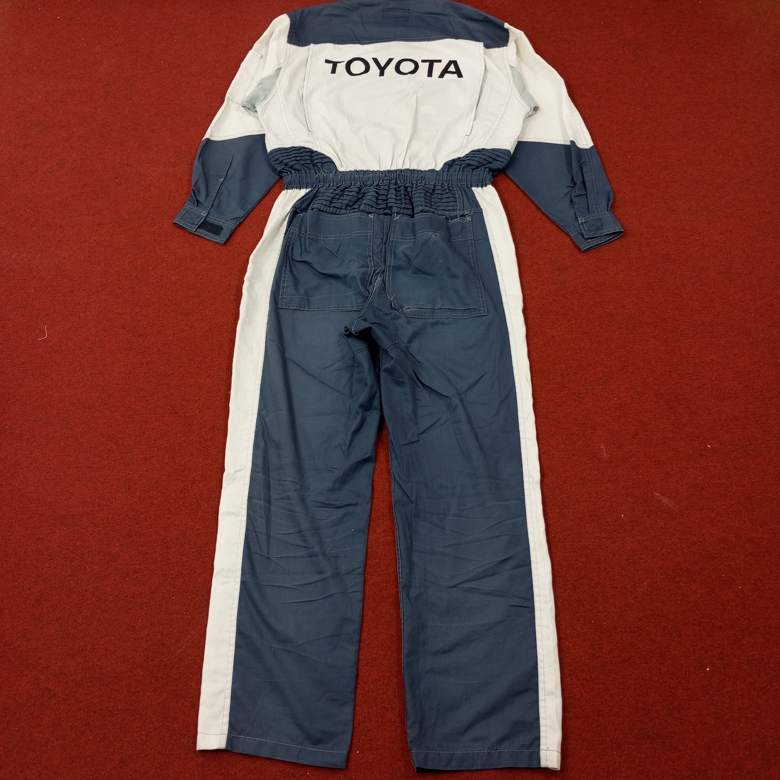 Japanese Brand × Vintage Toyota Tecno Japanese Motorsports Coverall Jacket c232n12 Size US M / EU 48-50 / 2 - 1 Thumbnail