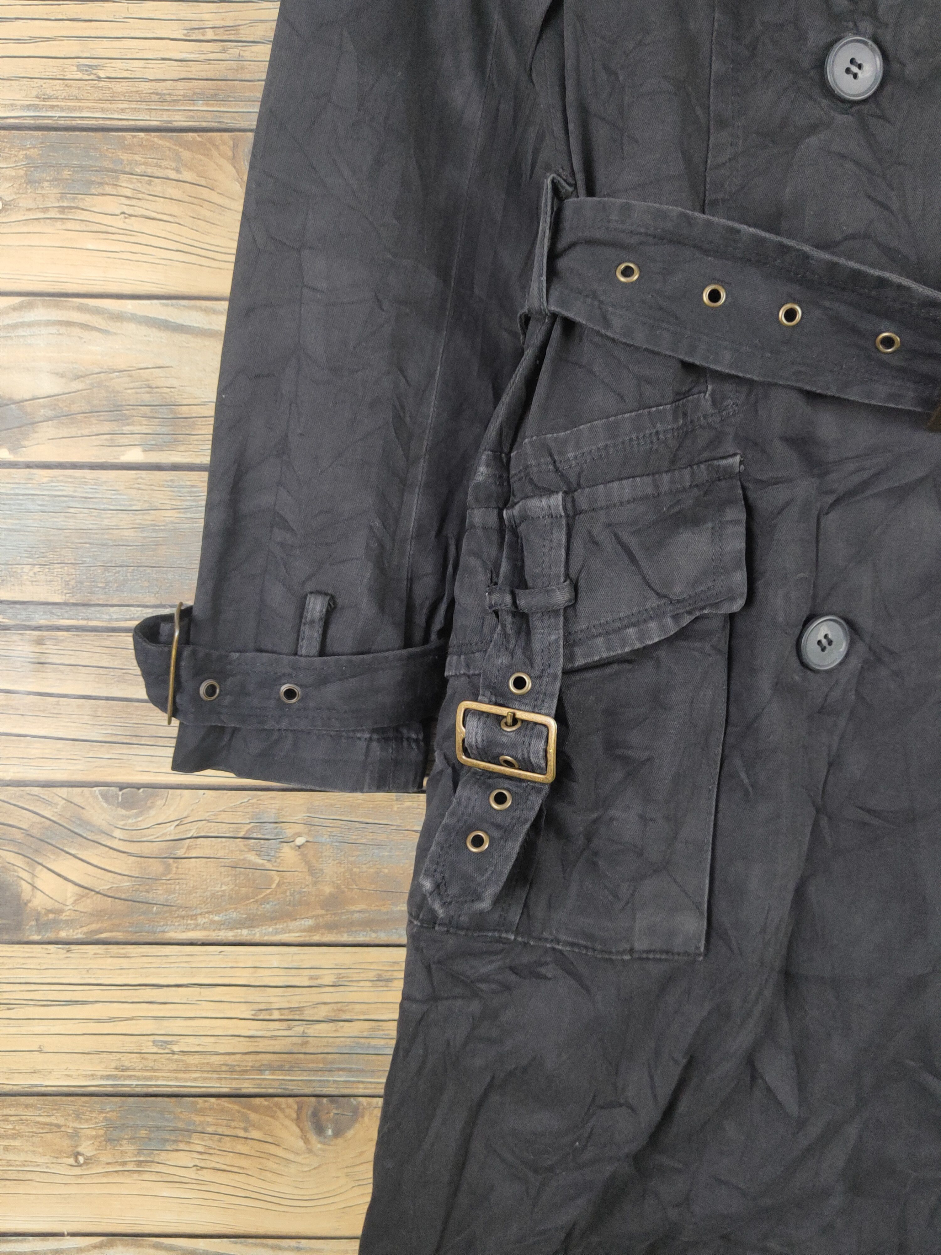 Japanese Brand × Vintage Fakedelic co. Black Coats Design like (Balenciaga fashion) Size S / US 4 / IT 40 - 5 Thumbnail