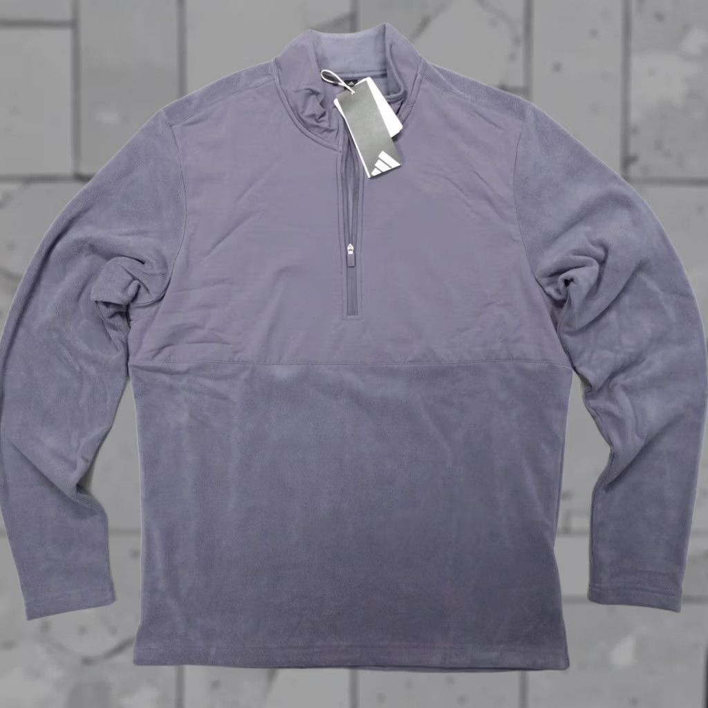 Adidas Adidas Pullover Fleece 1/4 Zip Mock Neck Men's L Dusty Purple Regular Size US M / EU 48-50 / 2 - 1 Thumbnail