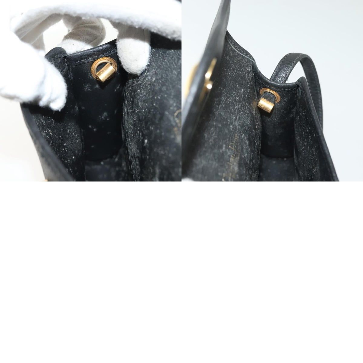 Dior DIOR Shoulder Bag Leather Black Gold Size ONE SIZE - 12 Thumbnail