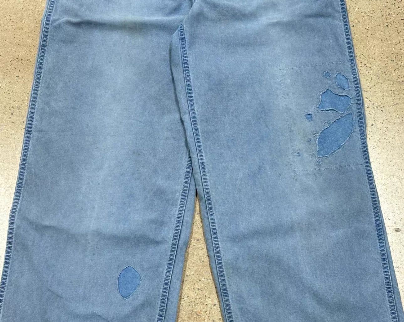 Visvim Visvim 25ss Ex Wide Chino Pants Crash lt.indigo Size US 35 - 5 Thumbnail