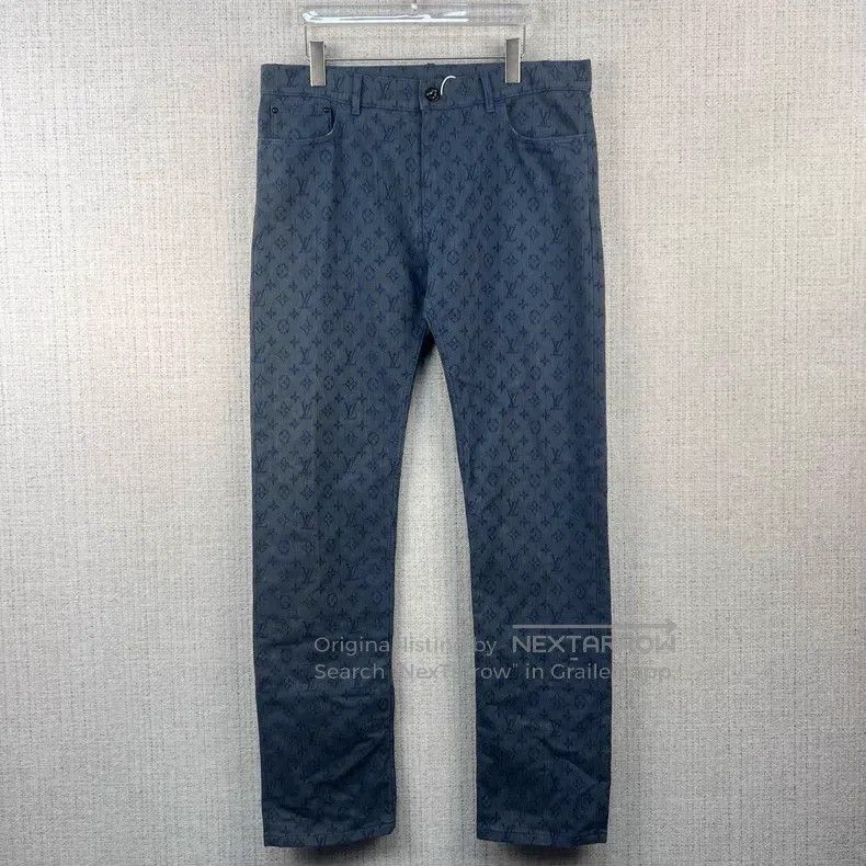 Louis Vuitton Louis Vuitton Logo Full Zip Side Pocket Jeans Size US 36 / EU 52 - 1 Thumbnail