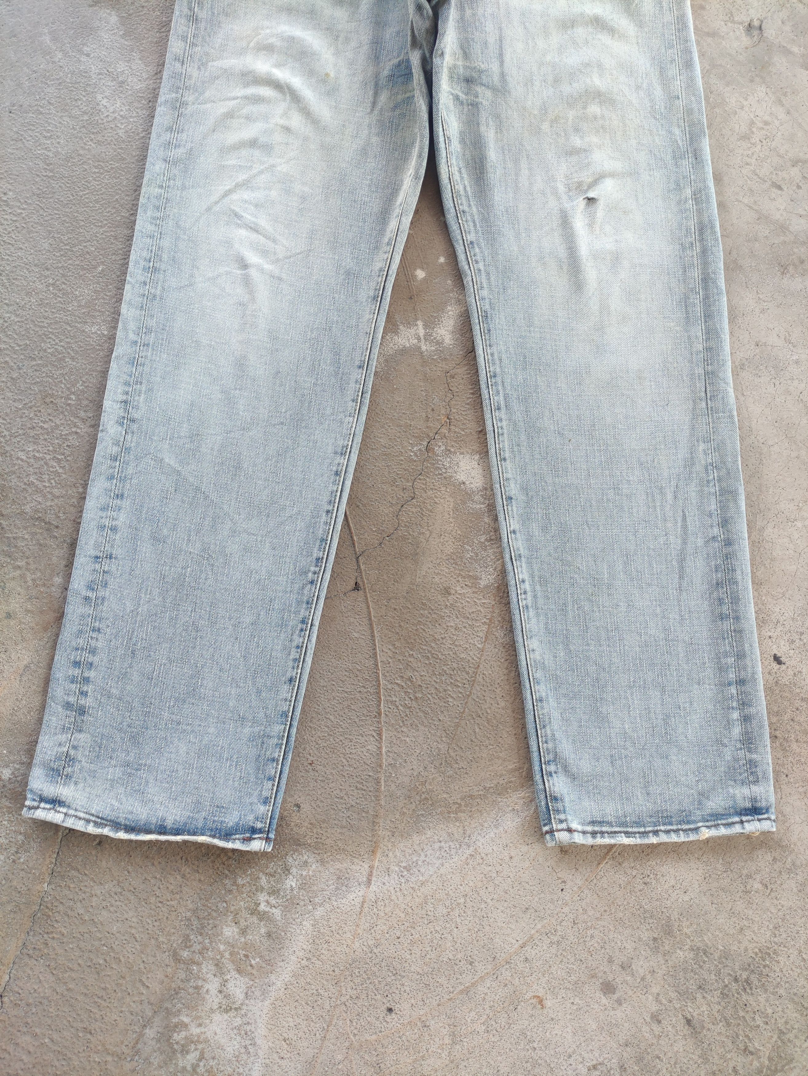 Japanese Brand Vintage Japanese Baggy Jean Distressed Faded Denim Size US 35 - 4 Thumbnail
