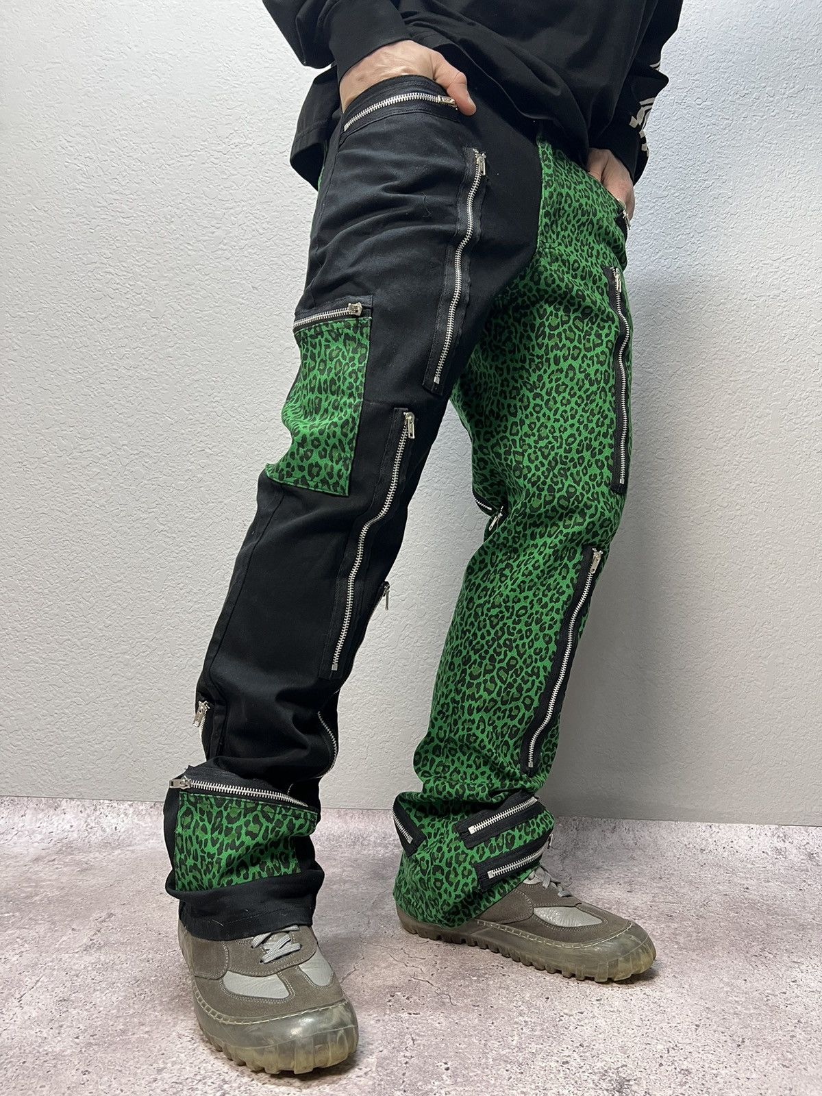 パンツ Stone  vintage archive Cargo pants Stone Island Grey Multi Pocket Tech Trousers W31 00s
