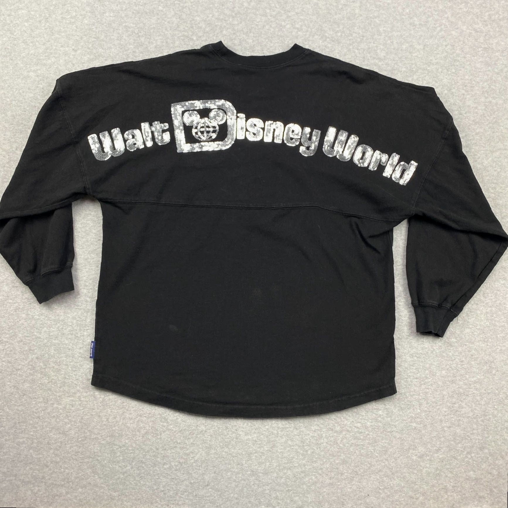 Disney VINTAGE Disney Parks Authentic Walt Disney World Sequin Mickey Mouse Spirit Jersey Shirt Mens M Black Size US M / EU 48-50 / 2 - 2 Thumbnail