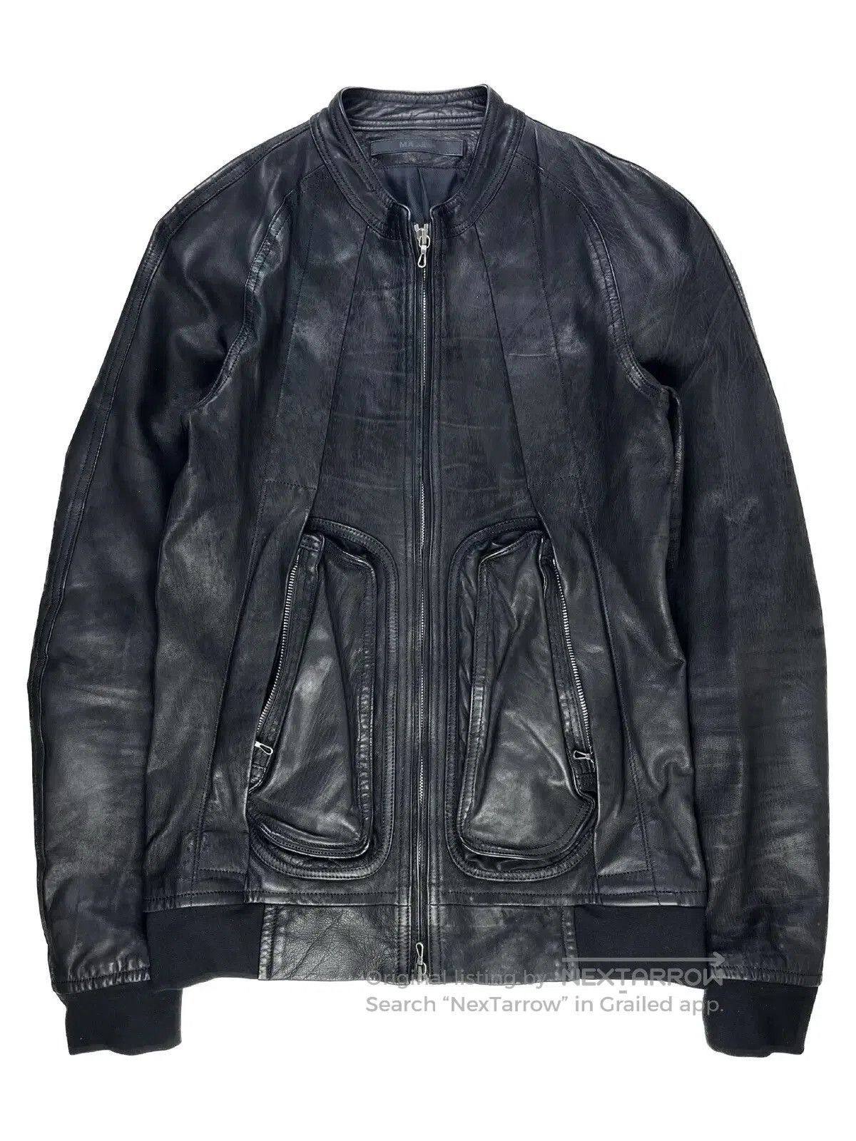 Julius Julius Lambskin Distressed Bomber Jacket. Size US S / EU 44-46 / 1 - 1 Thumbnail