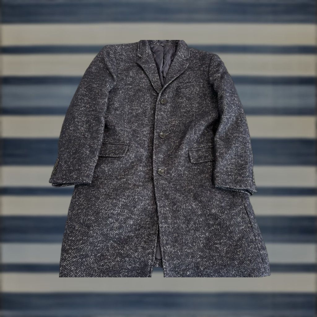 J.Crew J.CREW Overcoat Coat Wool & Polyester Mens Size 46 Blue Wool Blend Coat 40" Long 20.5" Across 25" Pit to Pit 27" Sleeve New Size US S / EU 44-46 / 1 - 1 Thumbnail