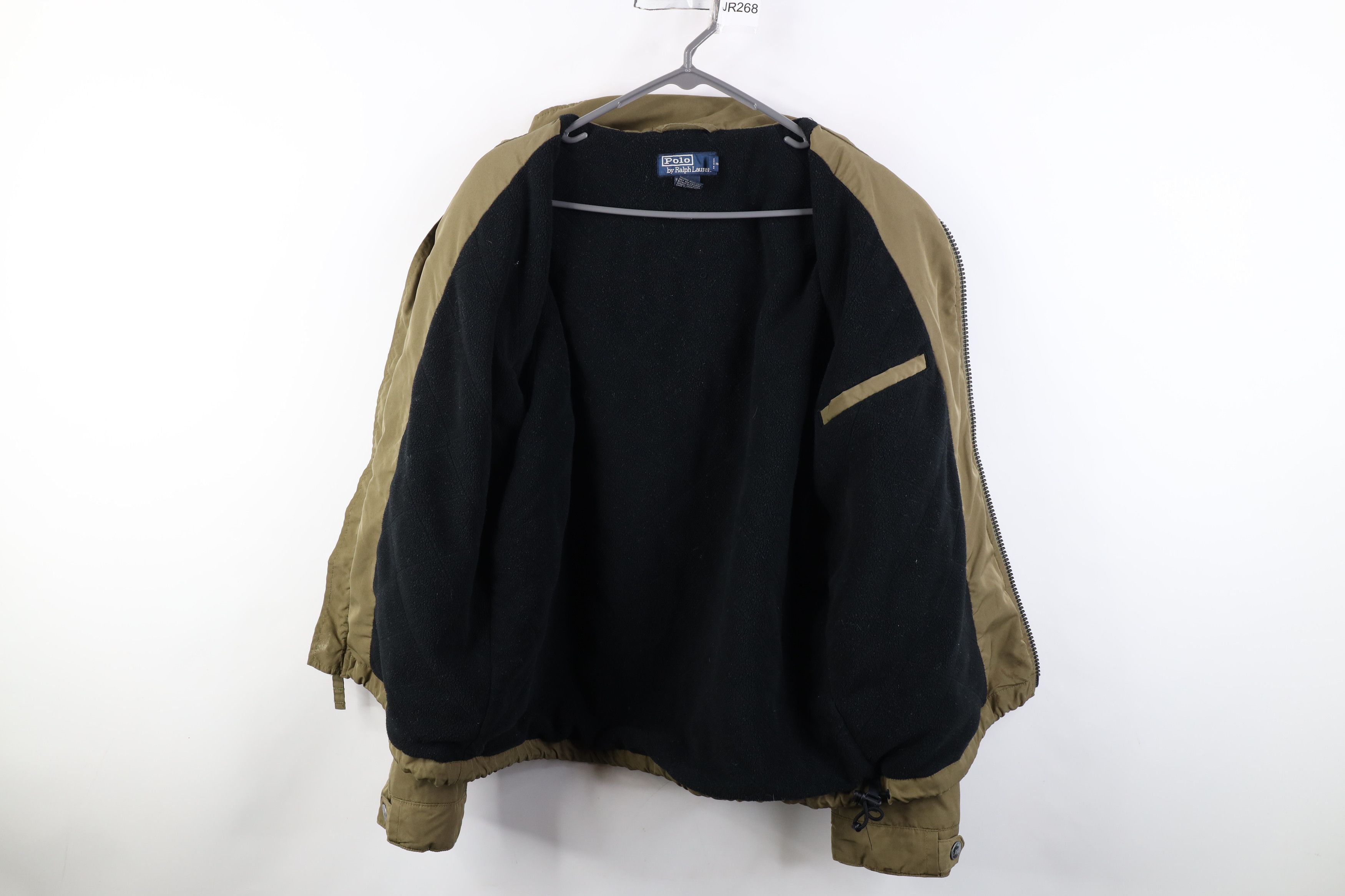 Ralph Lauren Vintage 90s Ralph Lauren Fleece Lined Hooded Bomber Jacket Size US M / EU 48-50 / 2 - 10 Thumbnail