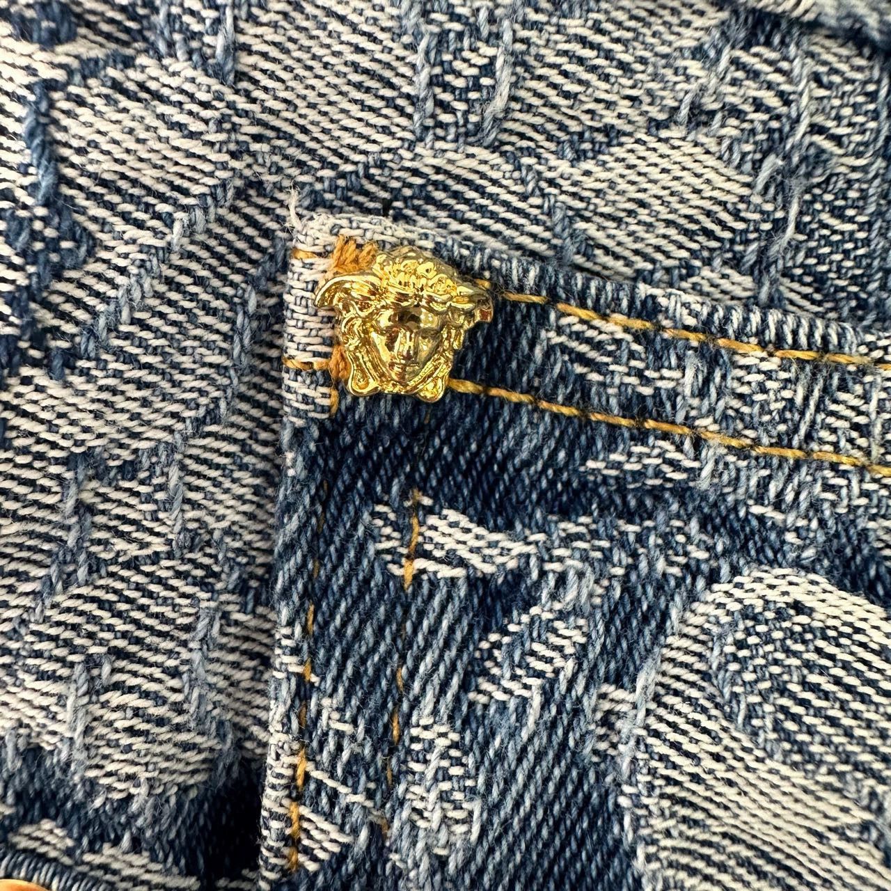 Versace versace embroidered floral denim pants size 29 Size US 29 - 5 Thumbnail