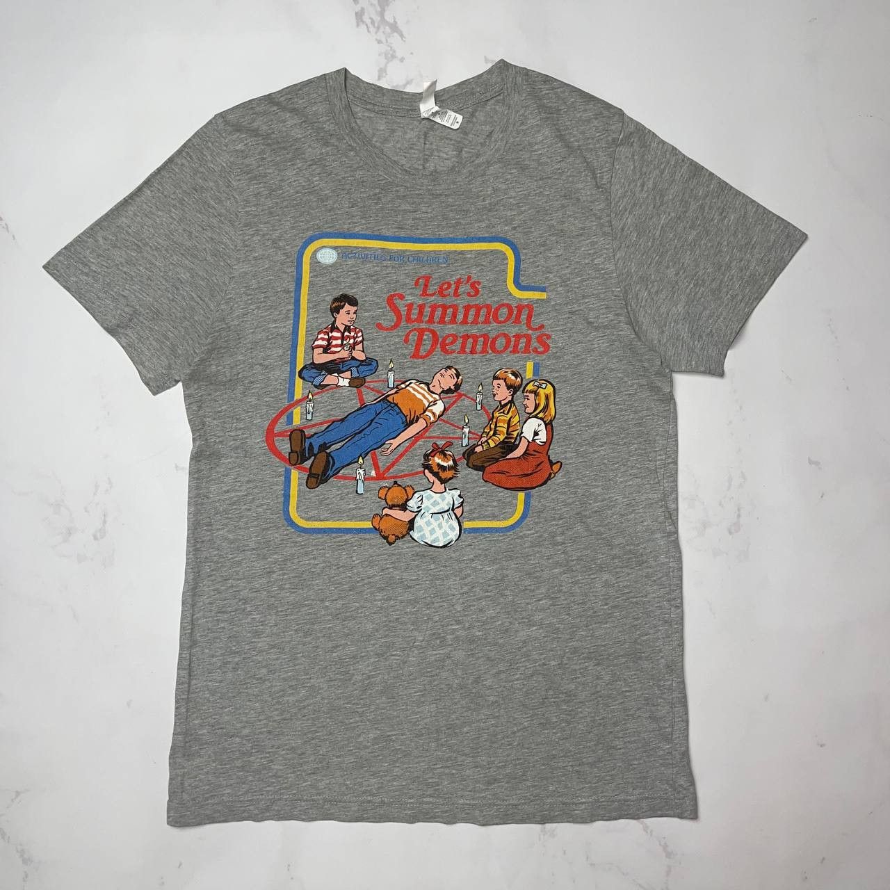 Canvas Steven Rhodes "Let's Summon Demons" VintageT-Shirt Size M Size US M / EU 48-50 / 2 - 1 Thumbnail
