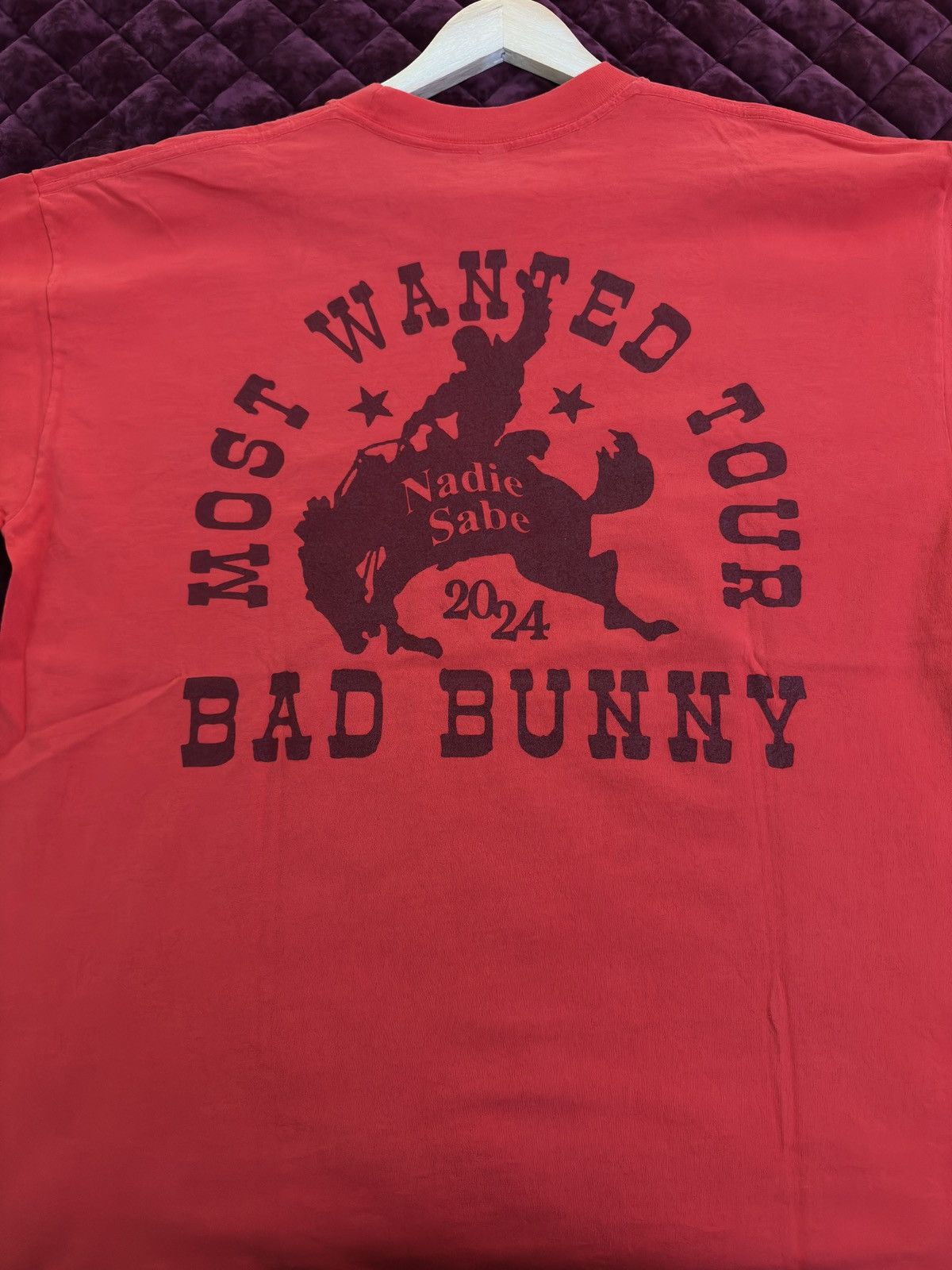 Other Bad Bunny Most Wanted Tour Tee Size US L / EU 52-54 / 3 - 5 Thumbnail