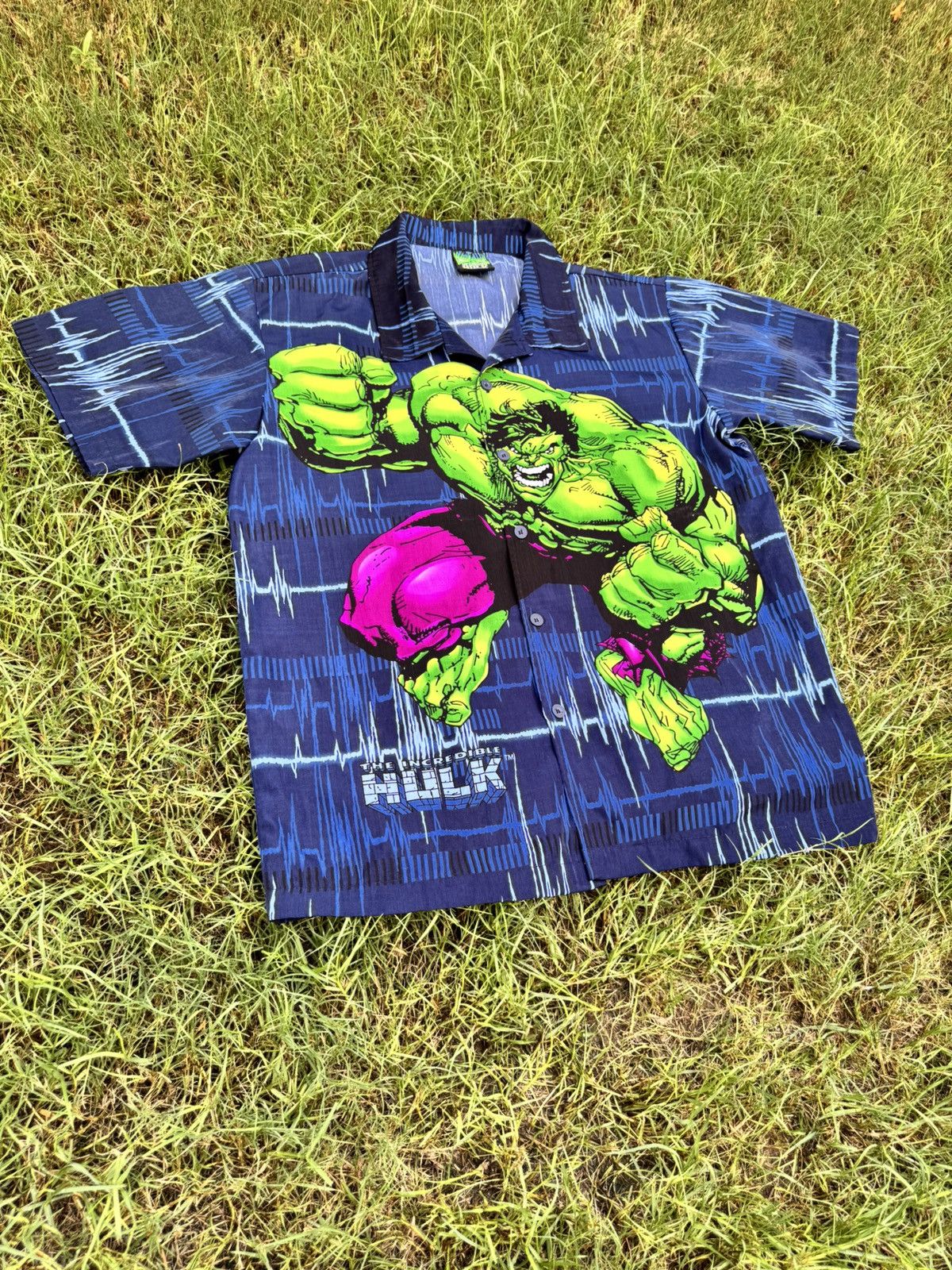 Vintage Y2K Hulk Marvel 2000s Blue Size US M / EU 48-50 / 2 - 3 Thumbnail