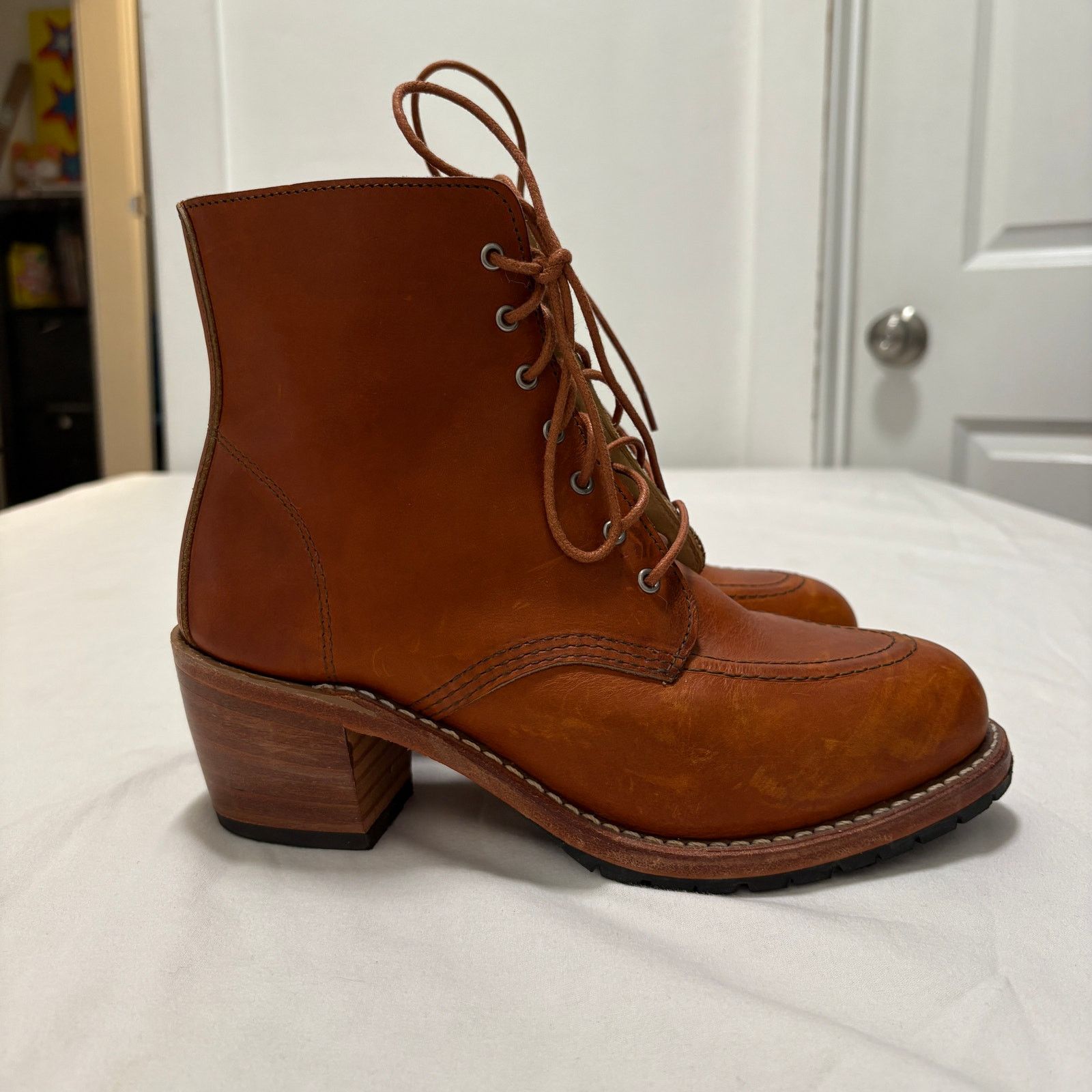Red Wing Red Wing 3404 Leather Lace Oro Legacy Heritage Clara Boots Size US 8 / IT 38 - 5 Thumbnail