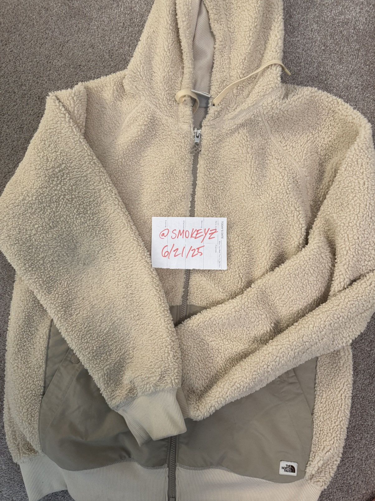 The North Face FLUFFY TNF SHERPA HOODIE Size US L / EU 52-54 / 3 - 5 Thumbnail