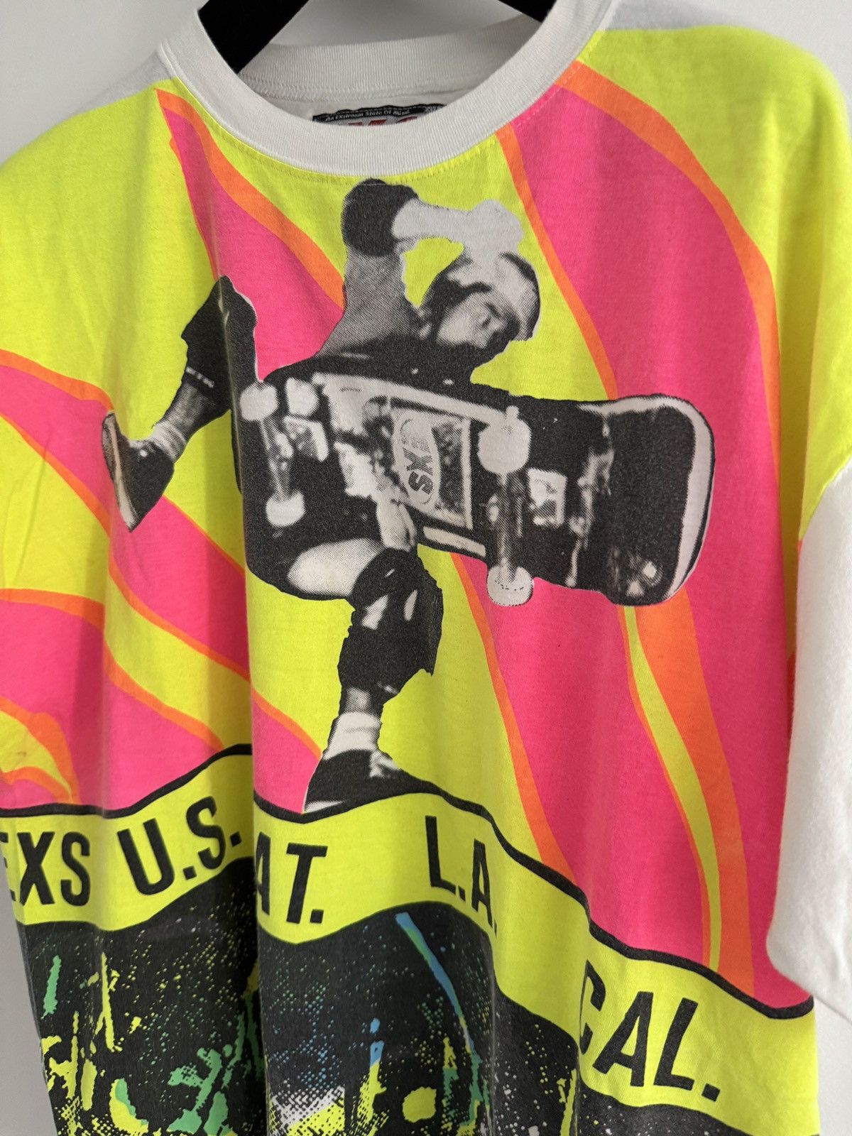 Vintage *RARE* EXS VINTAGE 80s LA CALIFORNIA EXSTREAM SKATE DENIM Size US L / EU 52-54 / 3 - 3 Thumbnail