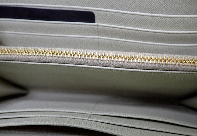 Prada Prada Saffiano Leather Zippy White Wallet Size ONE SIZE - 8 Thumbnail