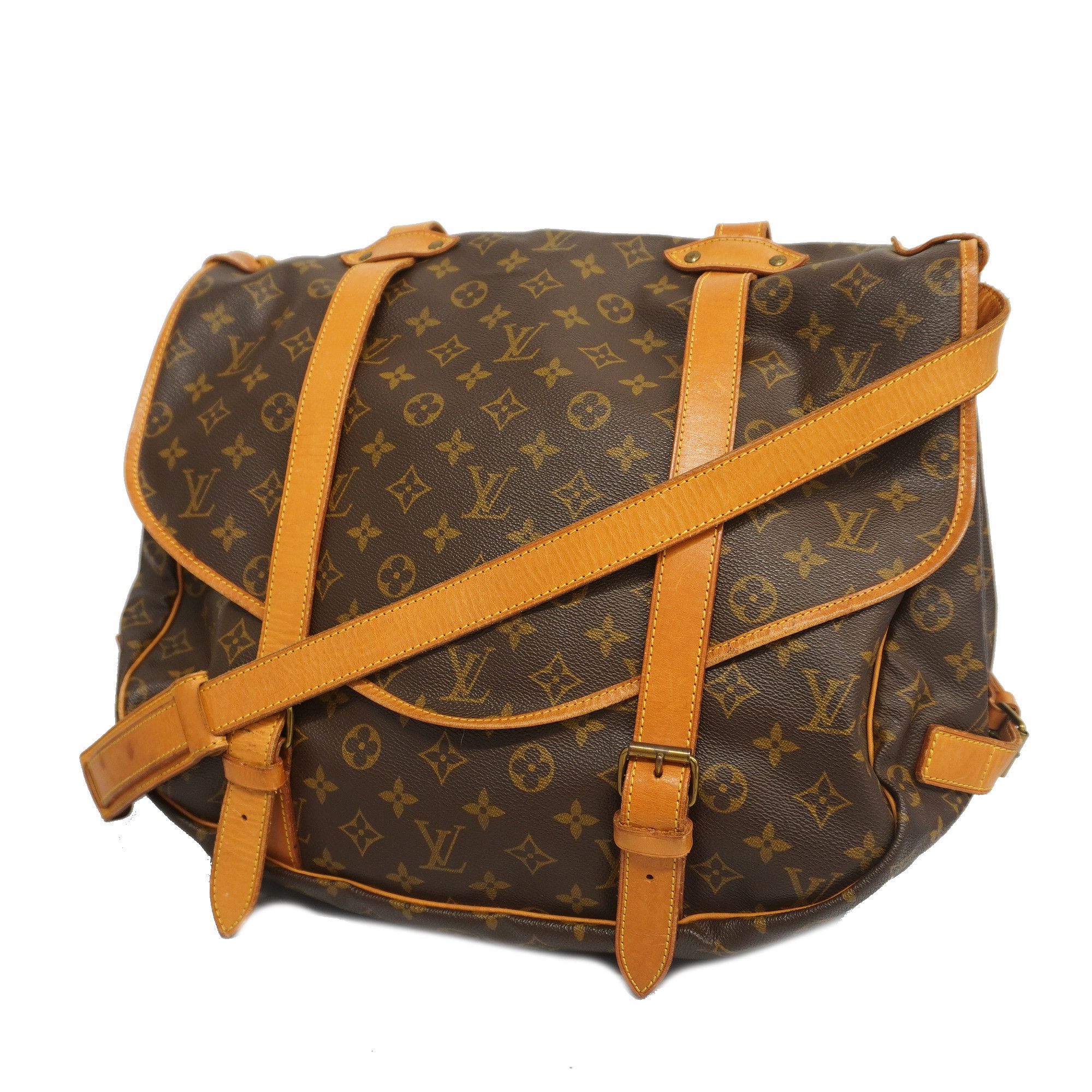 Auth Louis Vuitton Monogram Saumur 43 M42252 Women's Shoulder Bag