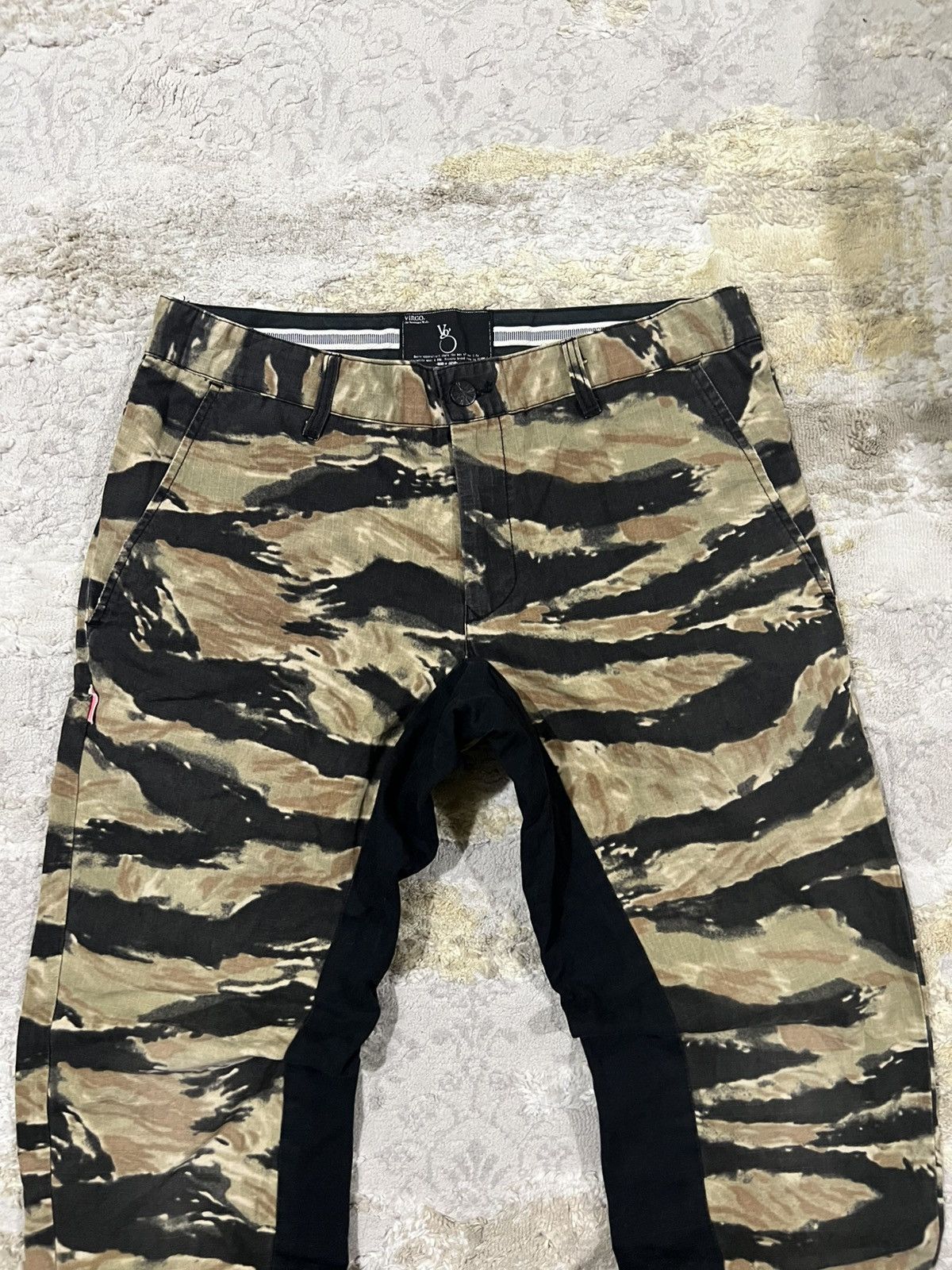 The Real McCoy's Virgo Rebel Army Tiger Striped Military Slim Straight Pants Size US 31 - 3 Thumbnail