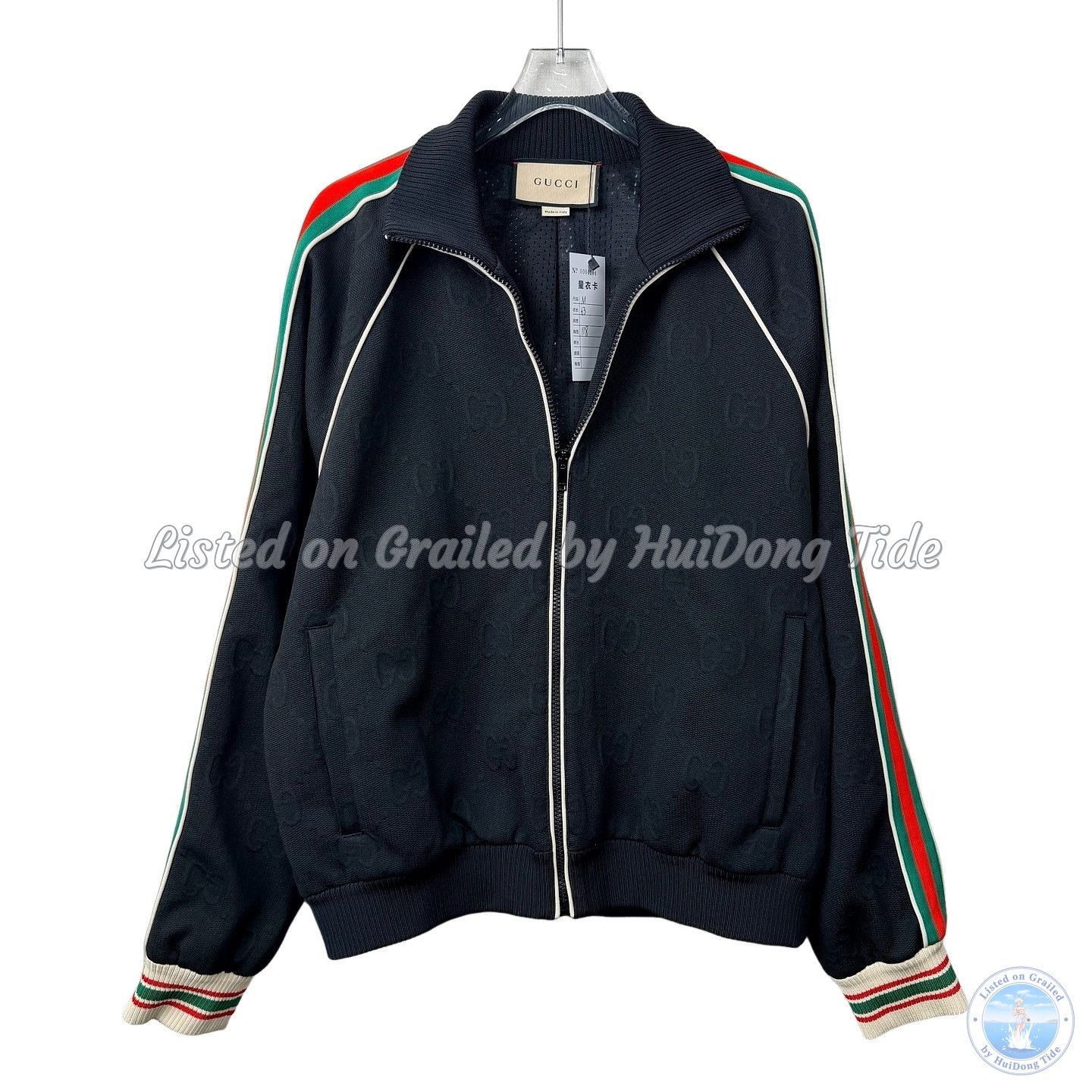 Adidas × Gucci Gucci x adidas GG Trefoil Jacquard Jacket | Grailed