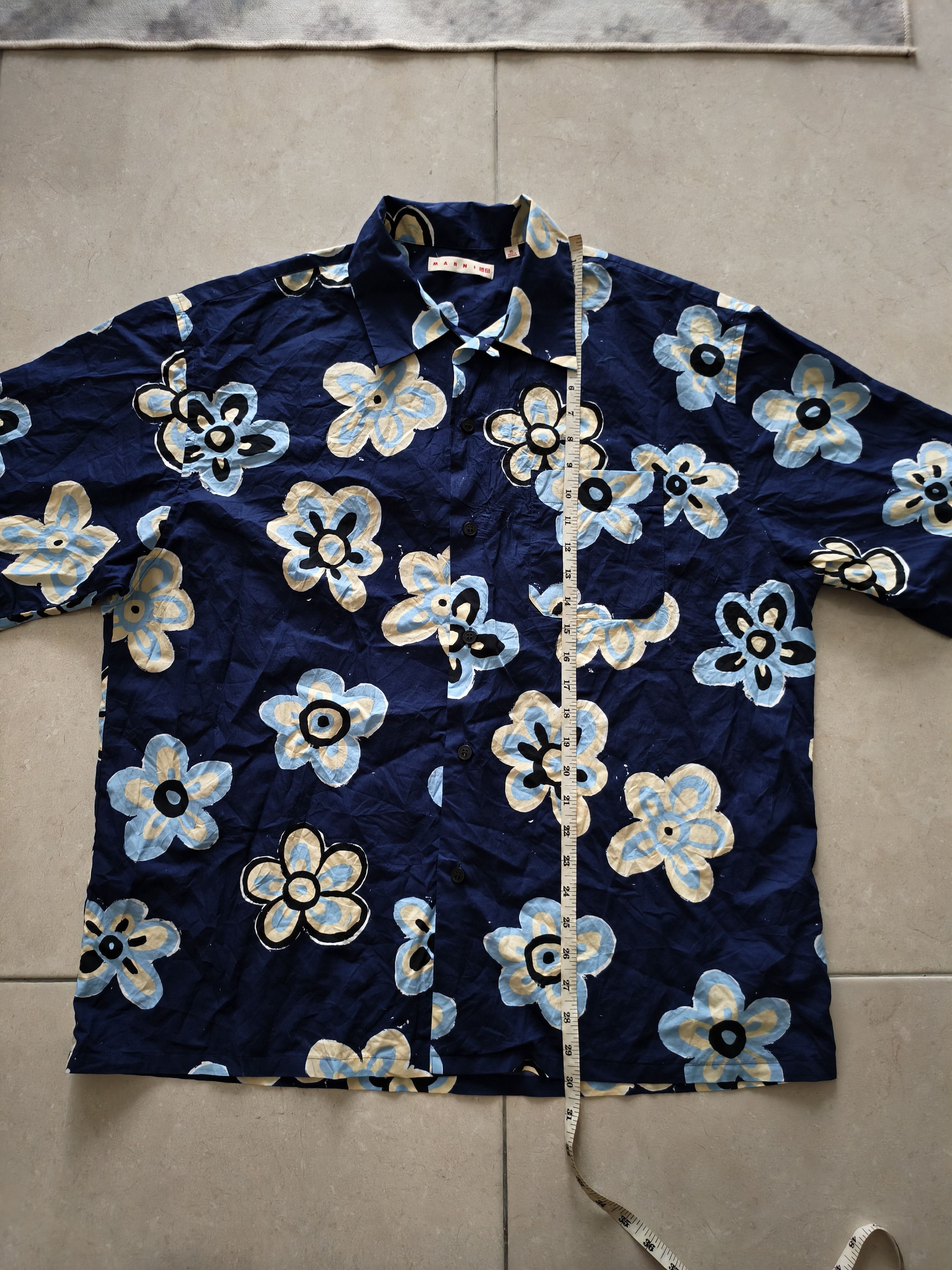 Designer × Marni × Uniqlo 🔥STEALS🔥Very Rare Marni Uniqlo Floral Shirt Size US XL / EU 56 / 4 - 8 Thumbnail