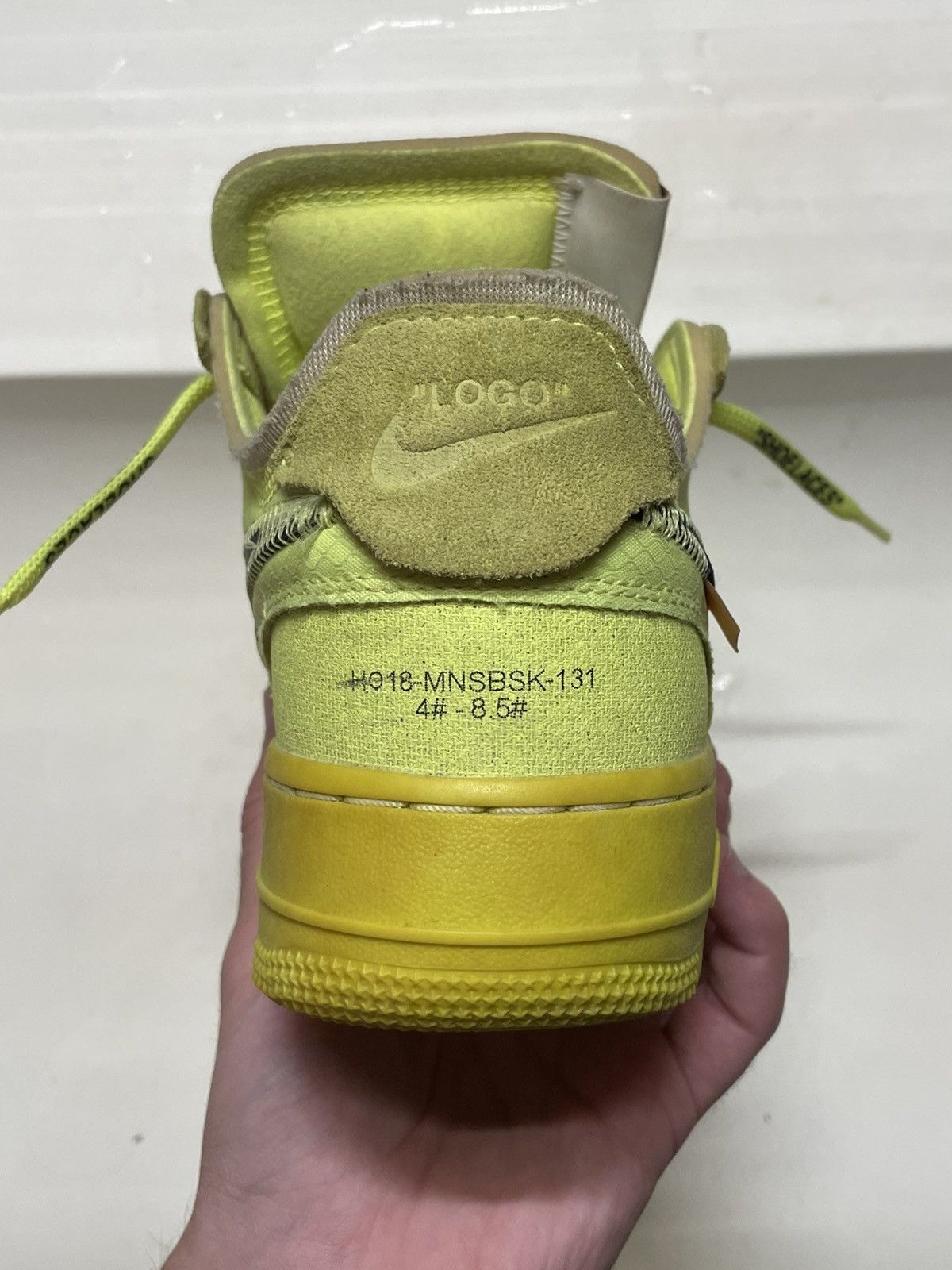 Nike × Off-White Nike Air Force 1 Low Off-White Volt Size US 7.5 / EU 40-41 - 16 Thumbnail