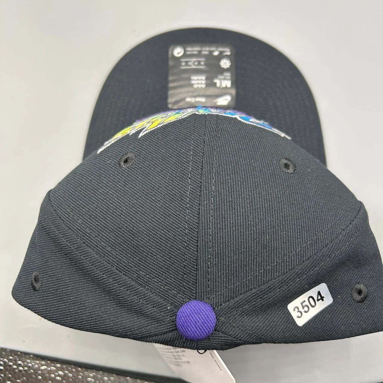 Nike Tampa Bay Devil Rays x Nike Rise Hat M-L Dri-Fit Snap Back Size ONE SIZE - 8 Thumbnail