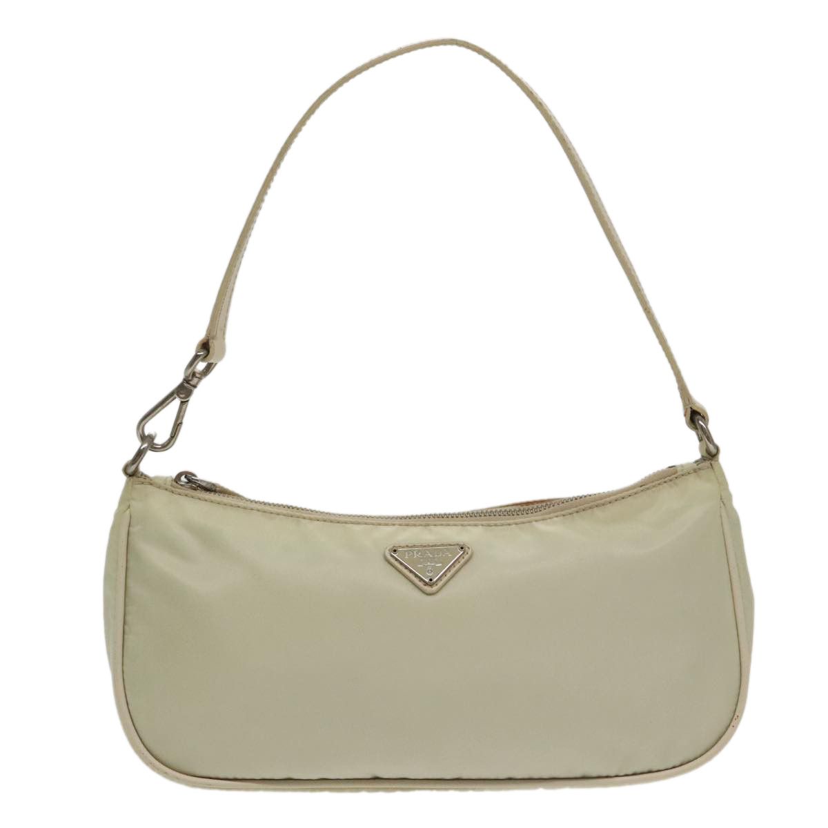 Prada Tessuto Ecru Synthetic Handbag (Pre-Owned) Size ONE SIZE - 1 Thumbnail