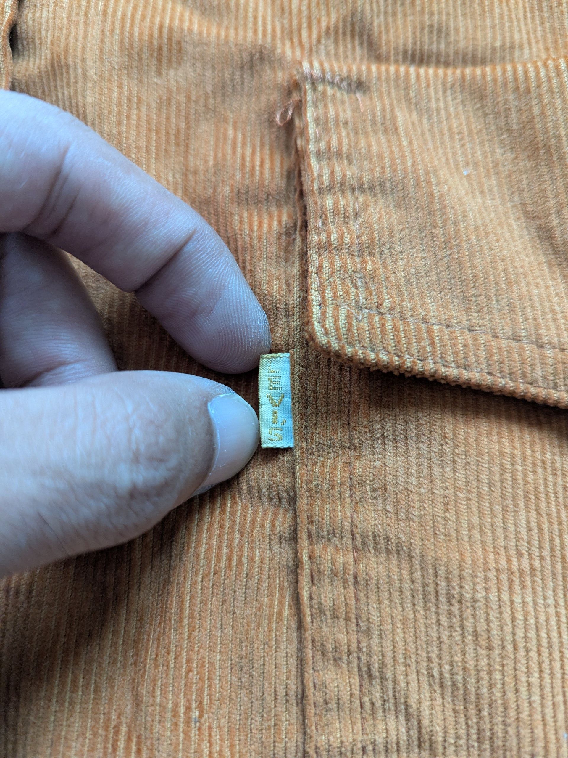 Levi's × Levi's Vintage Clothing × Vintage Vintage 80s Levis Corduroy Long Sleeve Button Up Size M / US 6-8 / IT 42-44 - 7 Thumbnail