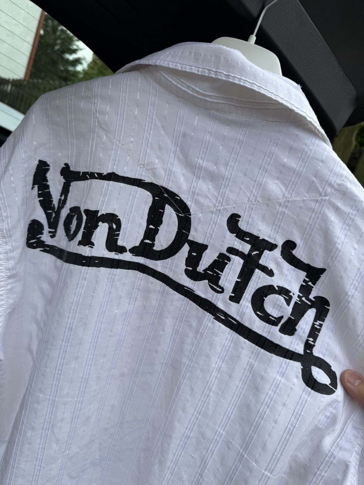 Von Dutch Vintage Von Dutch Logo Seersucker Shirt y2k swag drip boxy Size US L / EU 52-54 / 3 - 9 Thumbnail