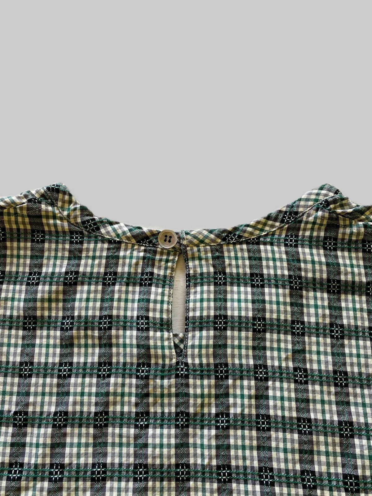 Yohji Yamamoto Vintage Y’s Bis Sashiko Plaid Tops Size M / US 6-8 / IT 42-44 - 8 Thumbnail