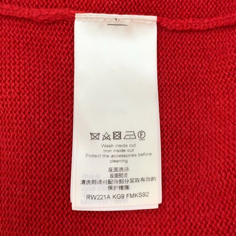 Louis Vuitton Louis Vuitton 22 Red Cashmere Half Zipper Crew Neck Short Size S / US 4 / IT 40 - 7 Thumbnail