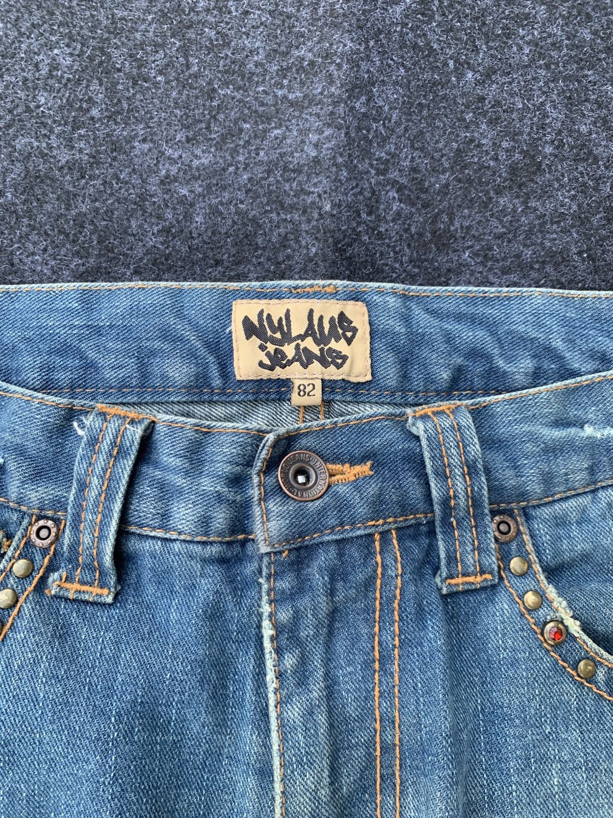 Japanese Brand Nylaus Flare Cut Denim – Rare Japan Brand 30x32 Size US 30 / EU 46 - 5 Thumbnail
