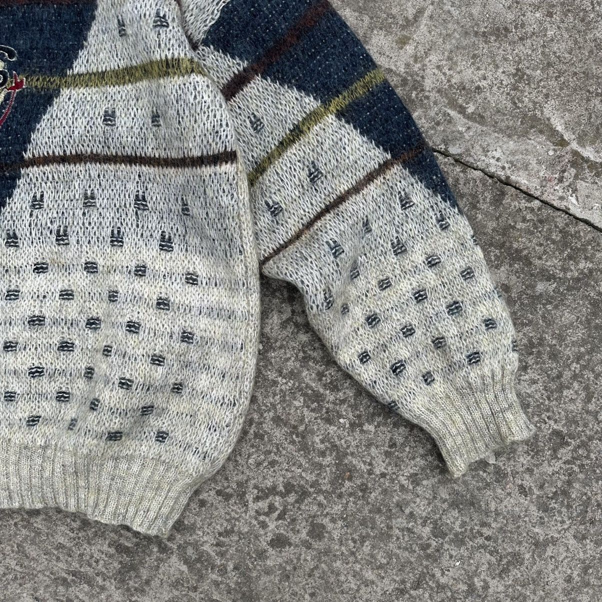 If Six Was Nine × Japanese Brand Vintage Japanese Style Rare Wool Sweater Abstract Logo 90s Size US L / EU 52-54 / 3 - 3 Thumbnail