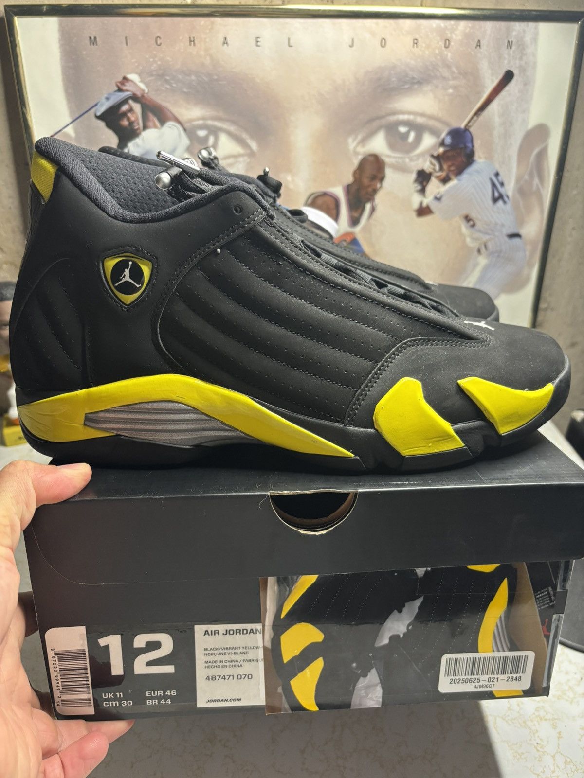 Jordan Brand Jordan Retro 14 ‘thunder’ Size US 12 / EU 45 - 1 Thumbnail