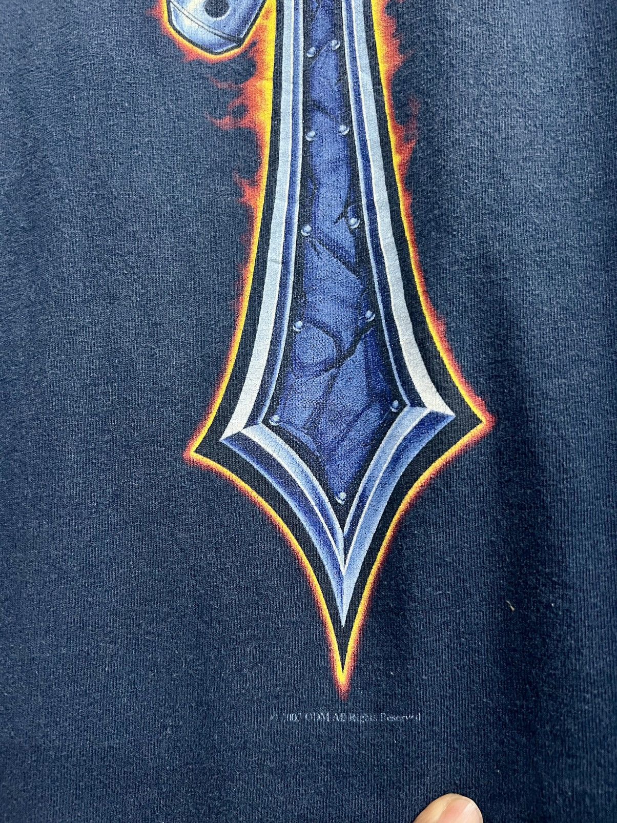 Harley Davidson × Vintage Vintage Y2K Orange County Choppers Cross Flame Longsleeve Size US L / EU 52-54 / 3 - 13 Thumbnail
