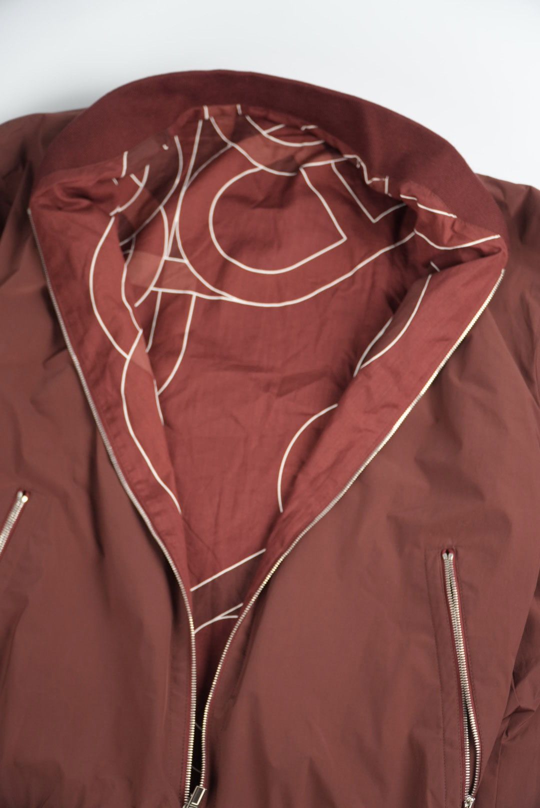 Hermes Hermes Jacket Chaine D'Ancre Red Reversible Windbreaker Size US M / EU 48-50 / 2 - 4 Thumbnail