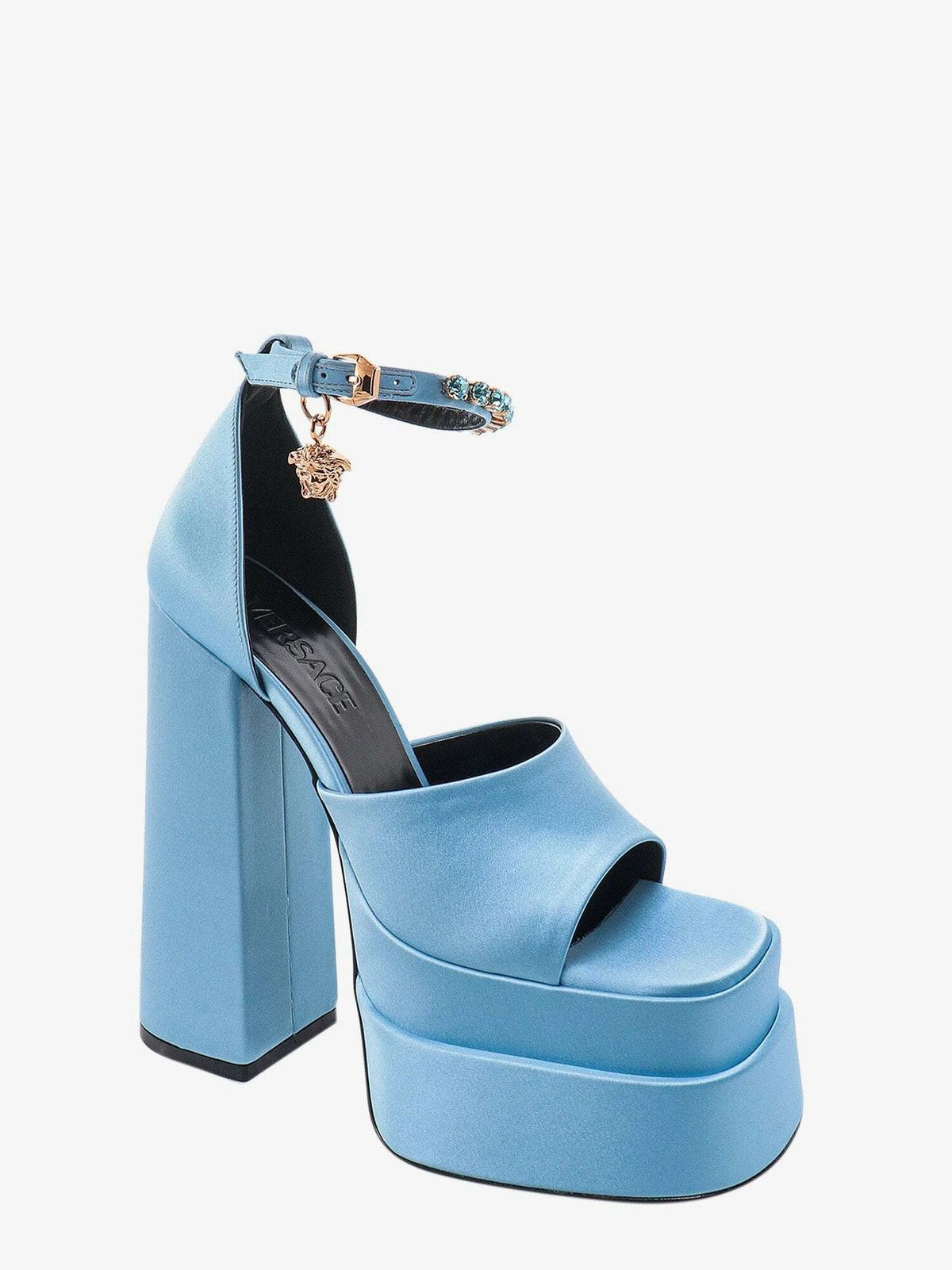 Versace o1y0226 Ankle Strap Sandals in Sky Blue Size US 9 / IT 39 - 2 Thumbnail