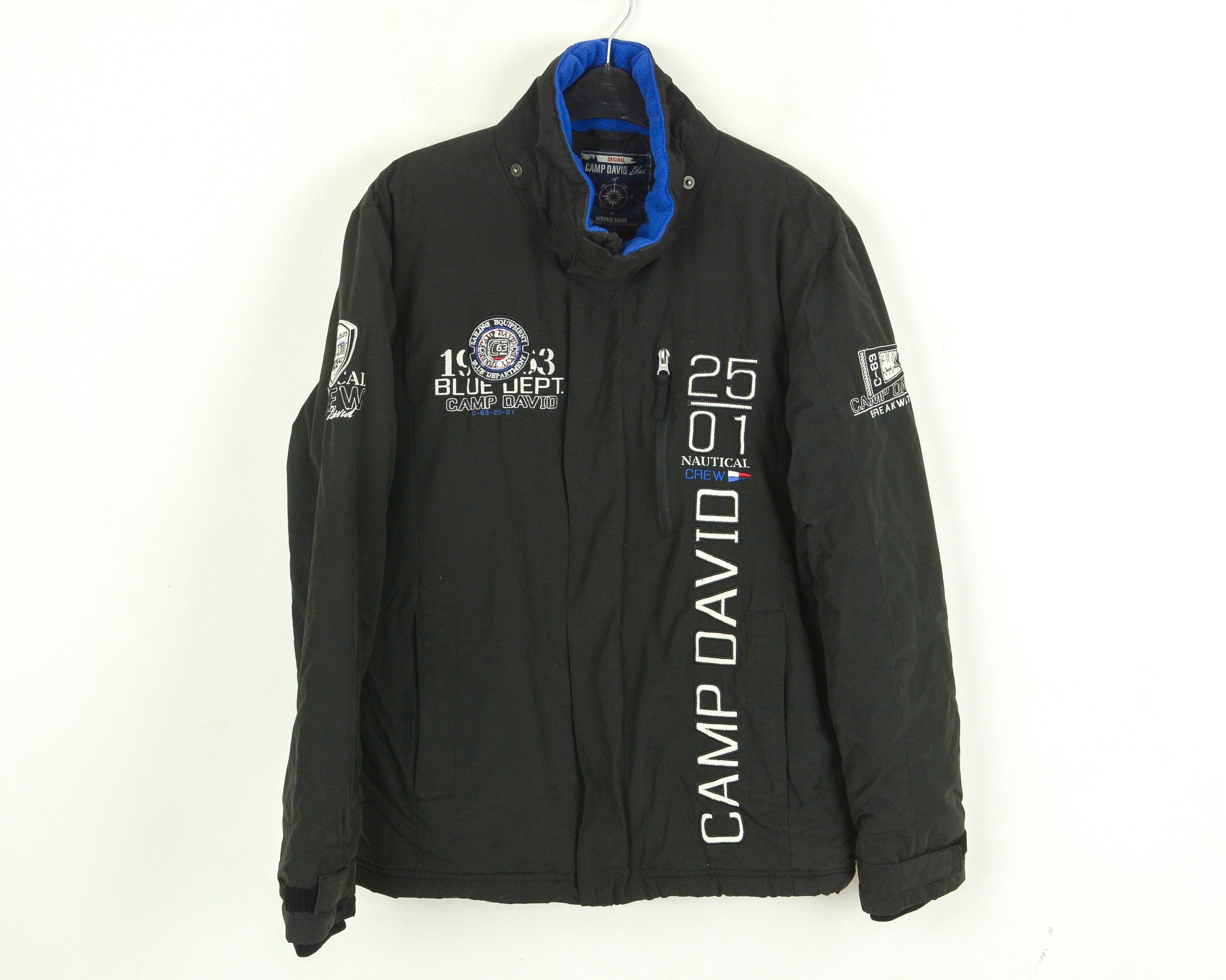 Camp David Original Blue Bomber Jacket M Coat Windbreaker Logo Size US M / EU 48-50 / 2 - 1 Thumbnail