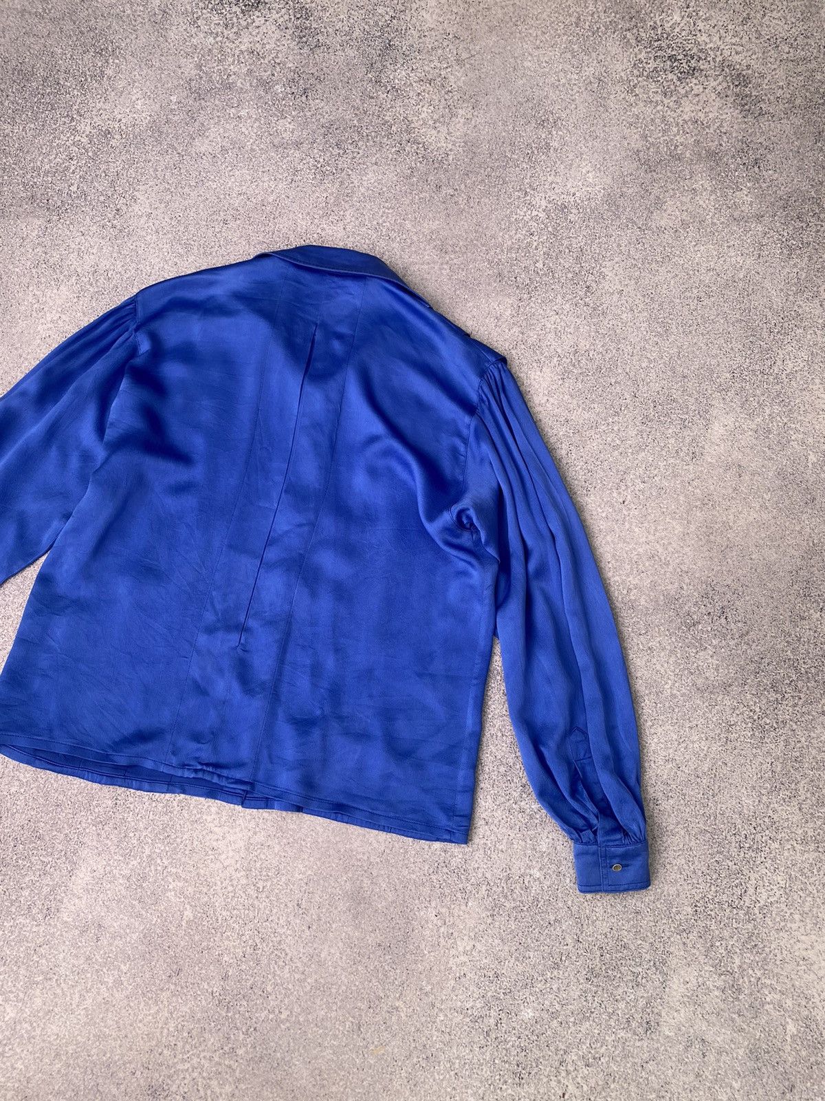Designer × Escada × Vintage Vintage Escada Women’s Blue Designer Blouse Size XS / US 0-2 / IT 36-38 - 11 Thumbnail