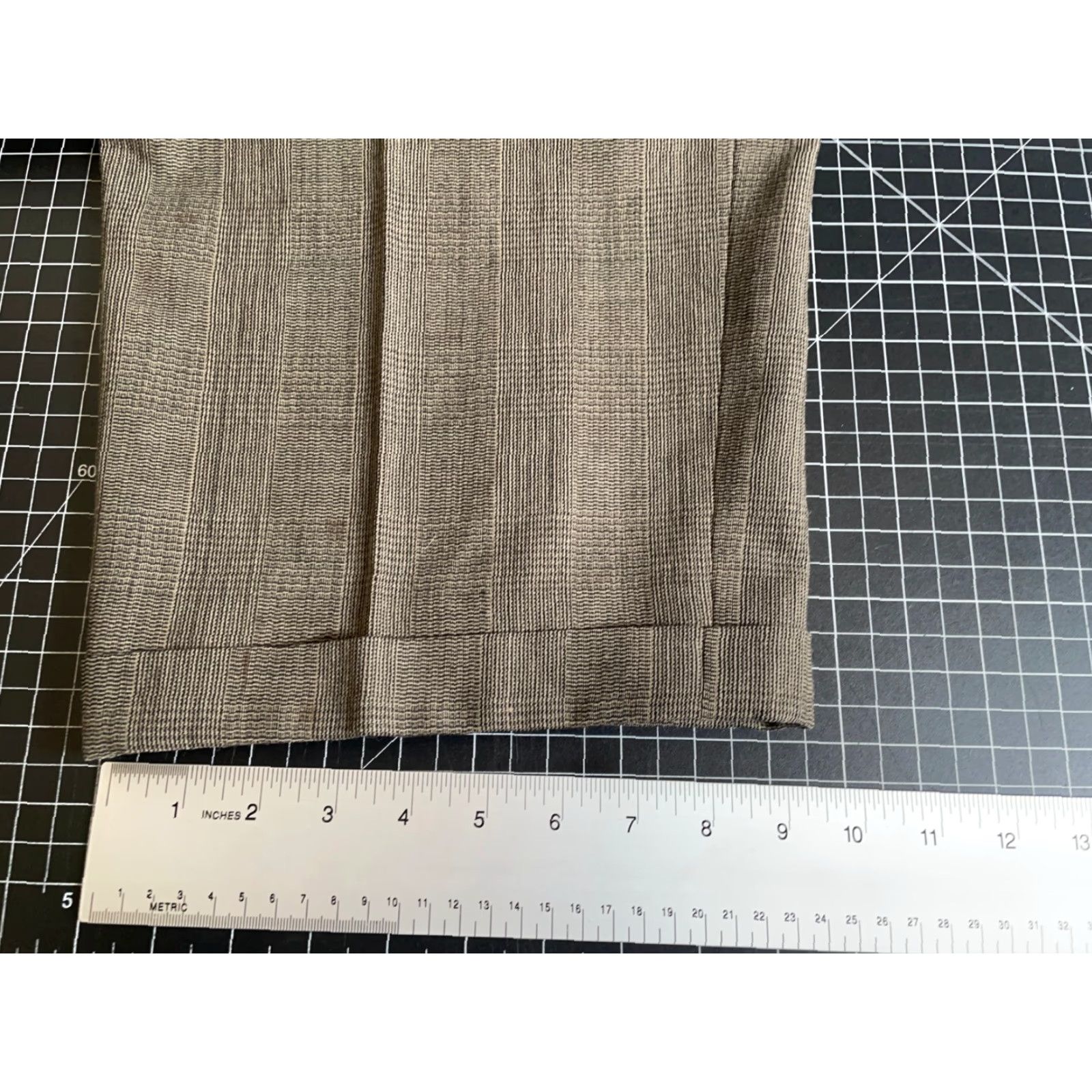 Vintage Vintage Wool Pleated Trousers Men's 37 x 30 Green Check Cuffed Italian Made Pants Size US 37 - 7 Thumbnail