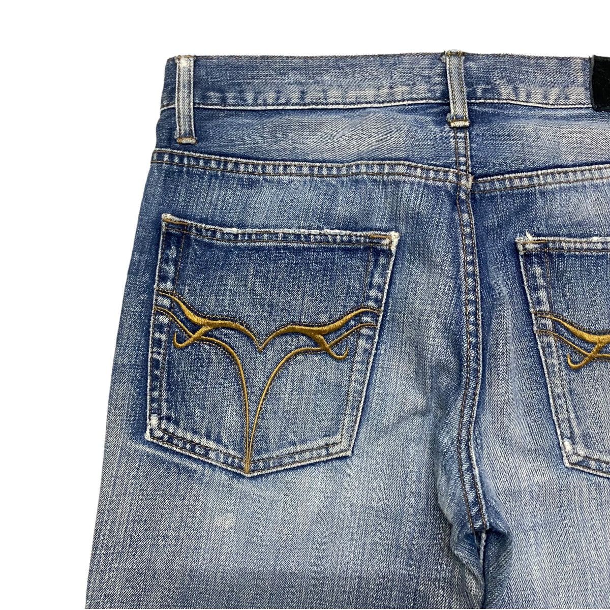 JACKROSE Jackrose Distressed Denim Flare Jeans Size US 31 - 12 Thumbnail