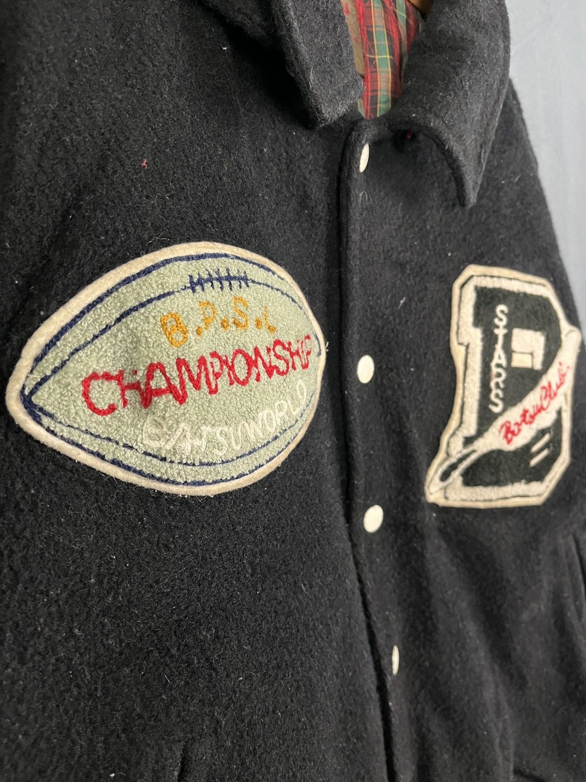 Japanese Brand × Vintage Batsu Club Wool Kapital Inspired Varsity Jacket Size US M / EU 48-50 / 2 - 7 Thumbnail
