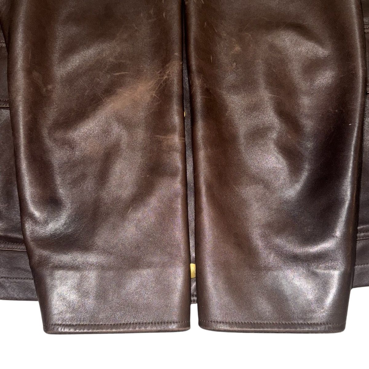 A.PRESSE A.PRESSE Leather Hunting Coat Size US L / EU 52-54 / 3 - 5 Thumbnail