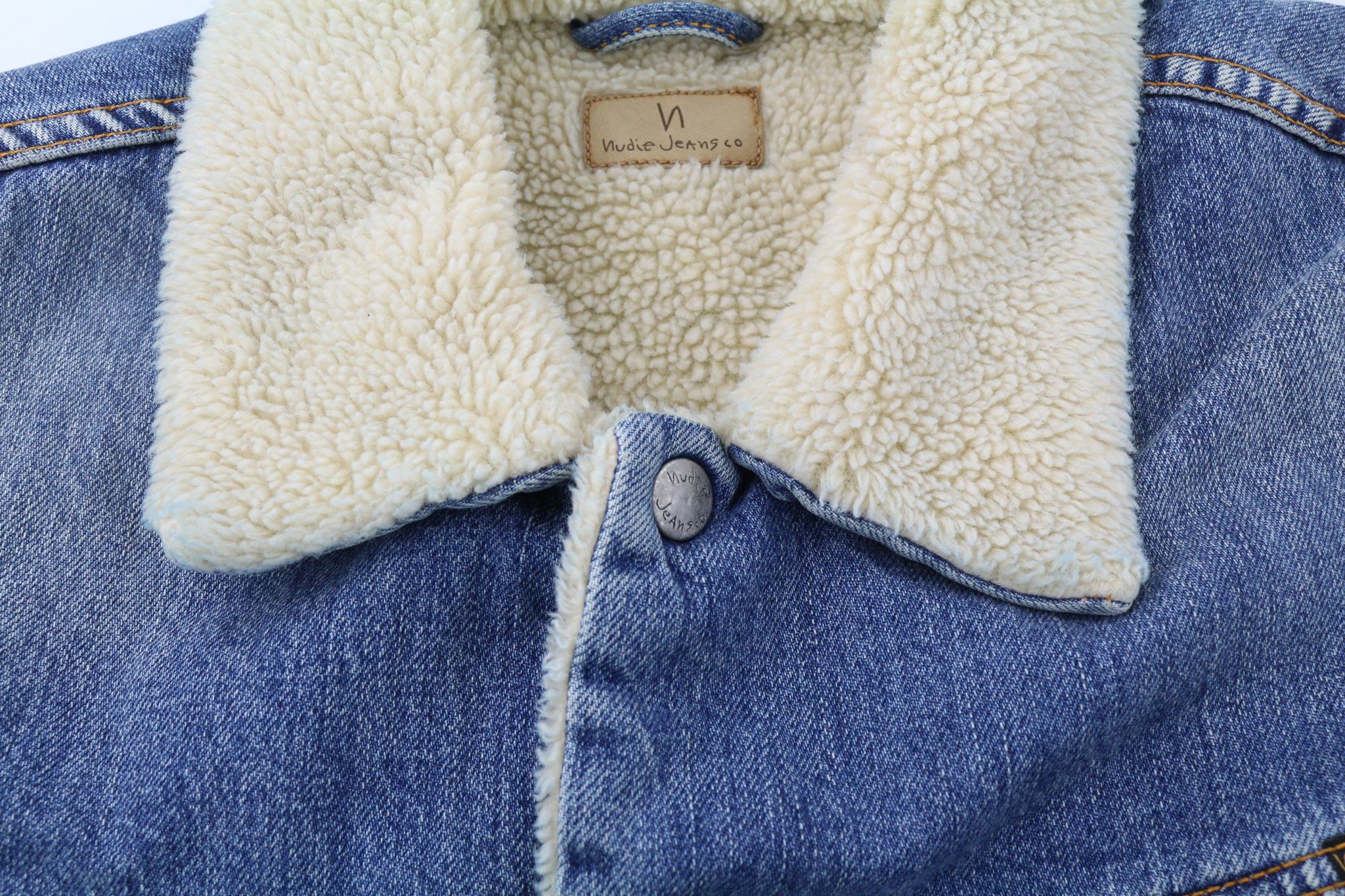 Nudie Jeans LENNY TANGERINE BLUE M Blue Cotton Sherpa 81104 Size US M / EU 48-50 / 2 - 9 Thumbnail