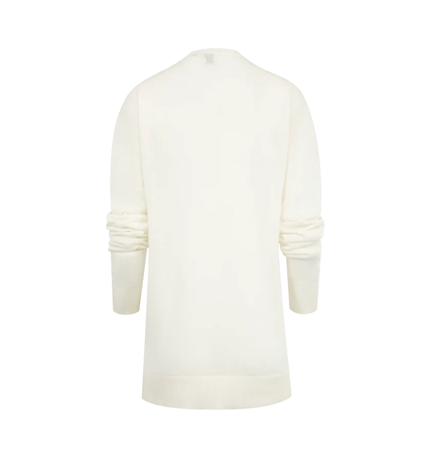 Toteme o1h1sh11225 Long Sleeve Tee Knit in White Size S / US 4 / IT 40 - 2 Thumbnail
