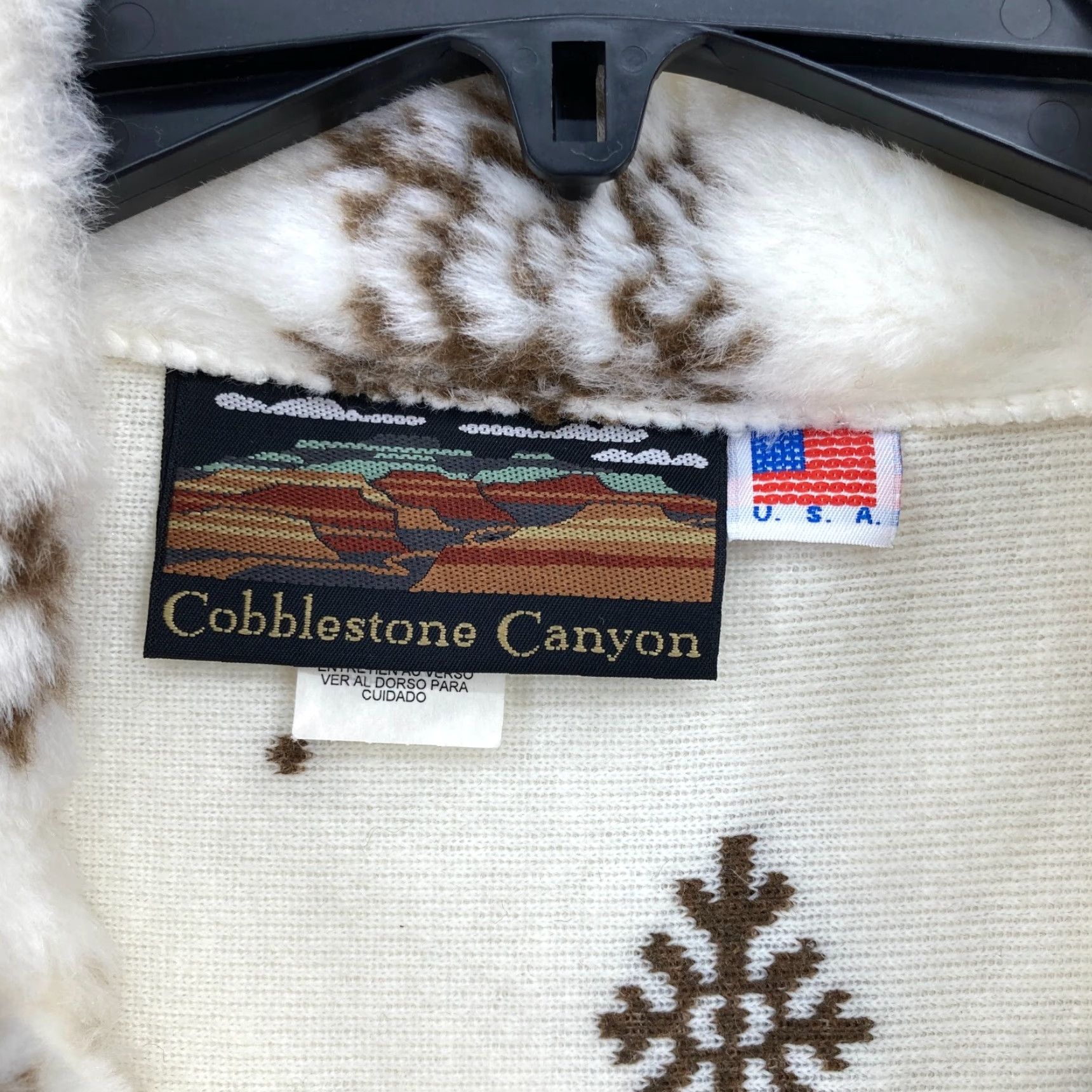 Vintage VINTAGE Cobblestone Canyon Fleece Vest Women's Large Winter Snowflakes Full Zip Vest Size L / US 10 / IT 46 - 4 Thumbnail