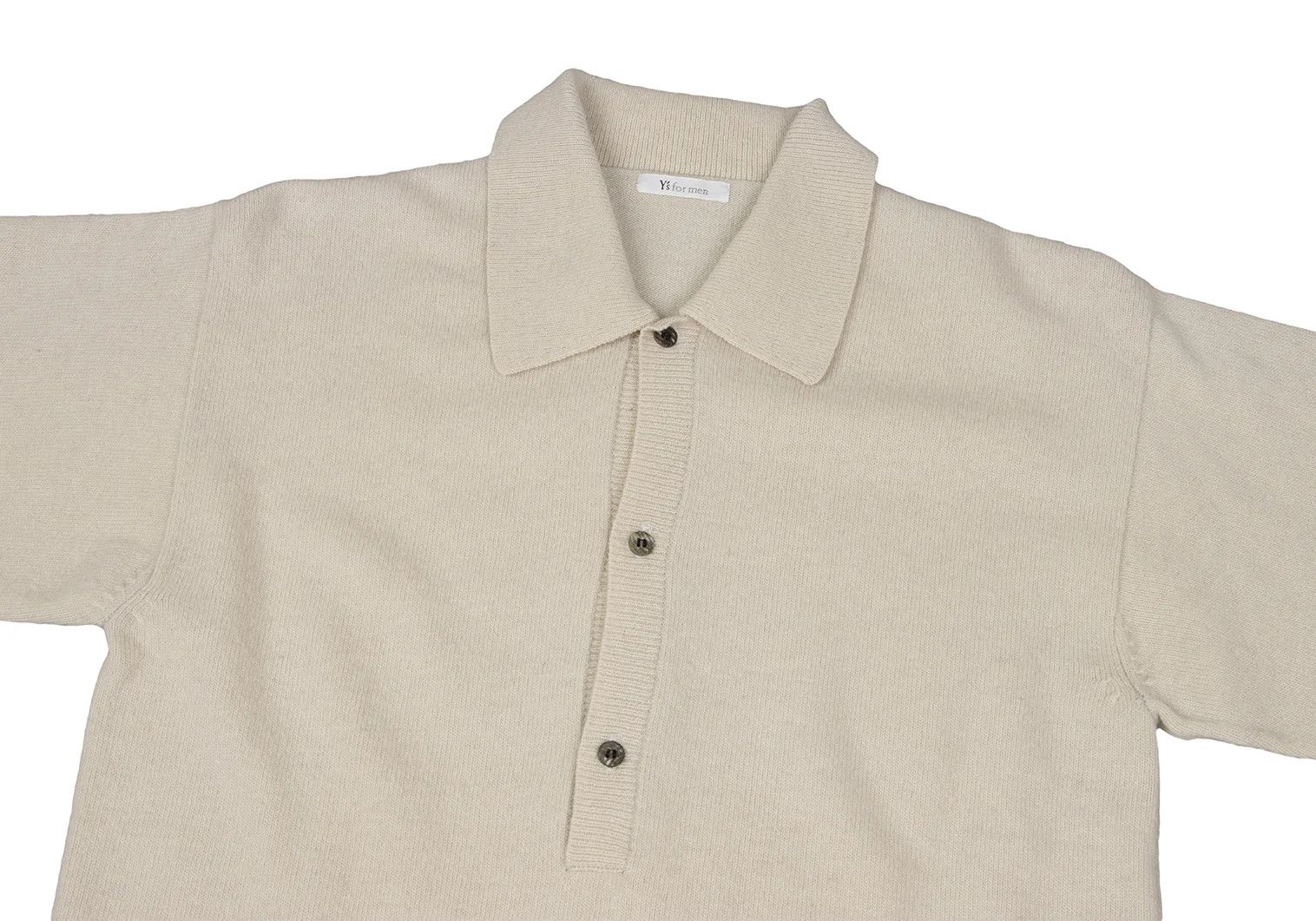 Jean Paul Gaultier Wool Polo Knit Sweater in Cream Size M Size US M / EU 48-50 / 2 - 2 Thumbnail