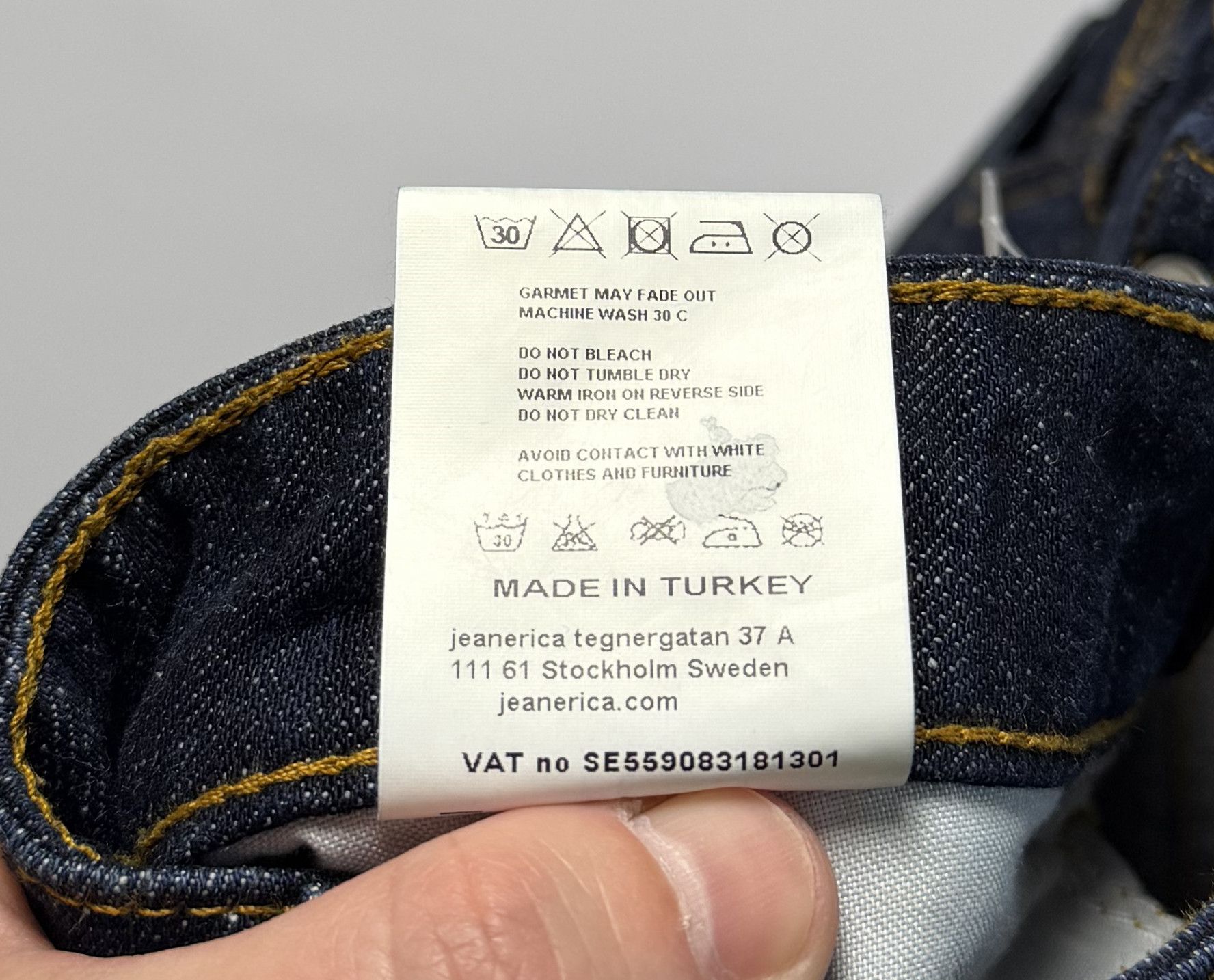 JEANERICA JEANERICA RW014 Blue Rinse Jeans Cropped Loose Fit Size US 33 - 5 Thumbnail